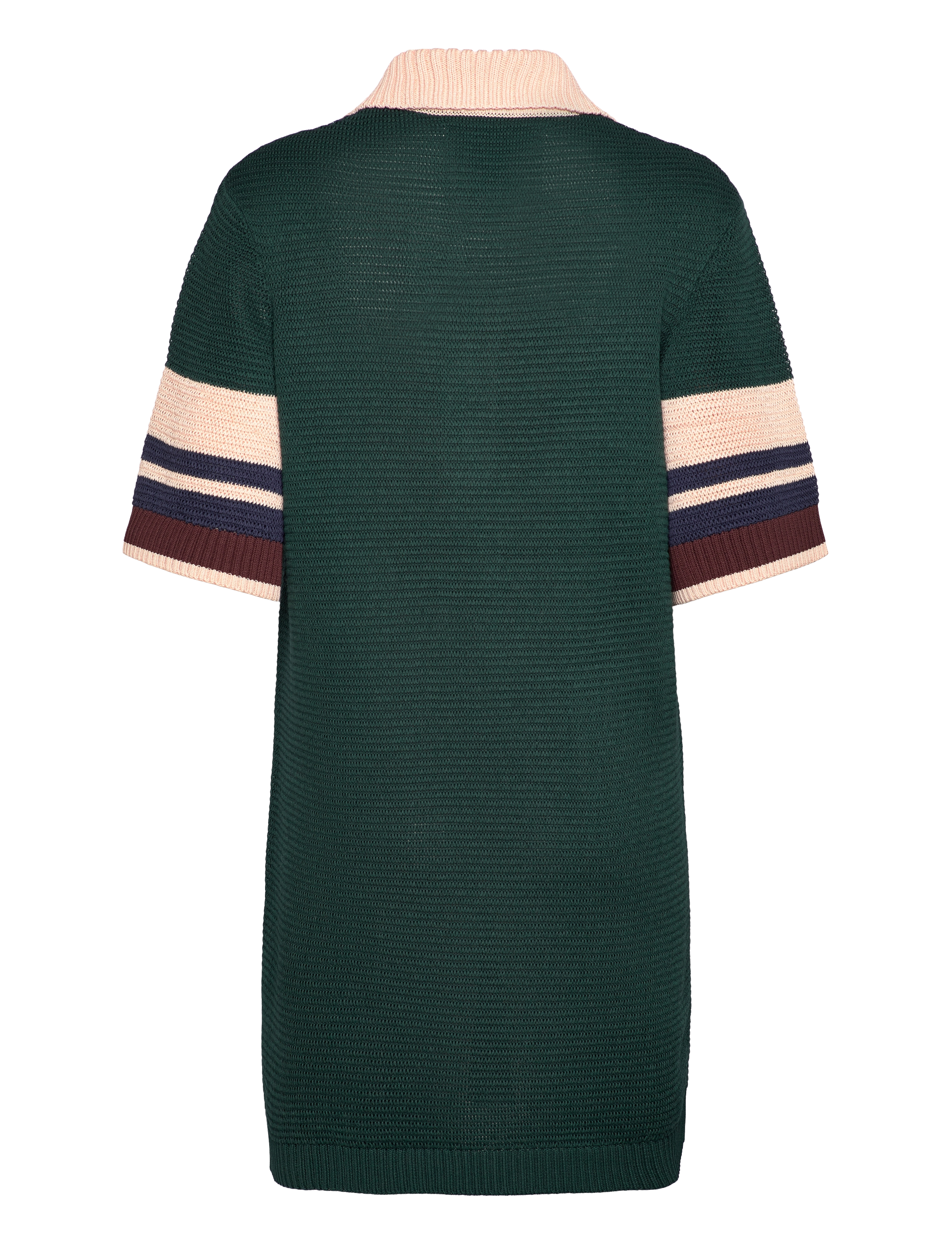 GANT - POLO KNIT MINI DRESS - tartan green - 1