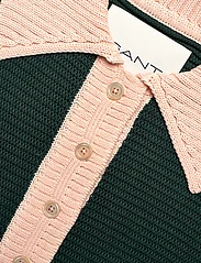 GANT - POLO KNIT MINI DRESS - knitted dresses - tartan green - 2
