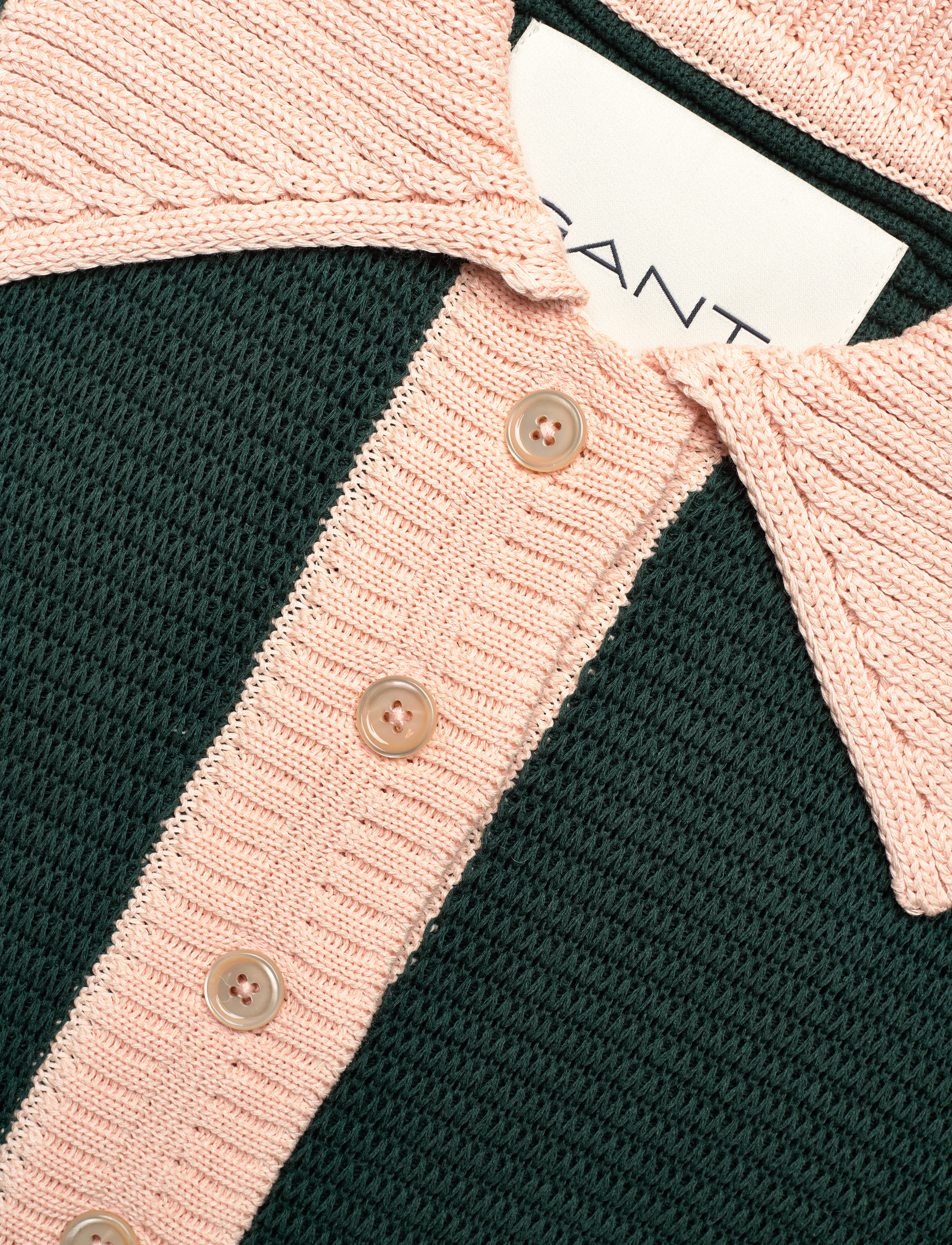 GANT - POLO KNIT MINI DRESS - tartan green - 2