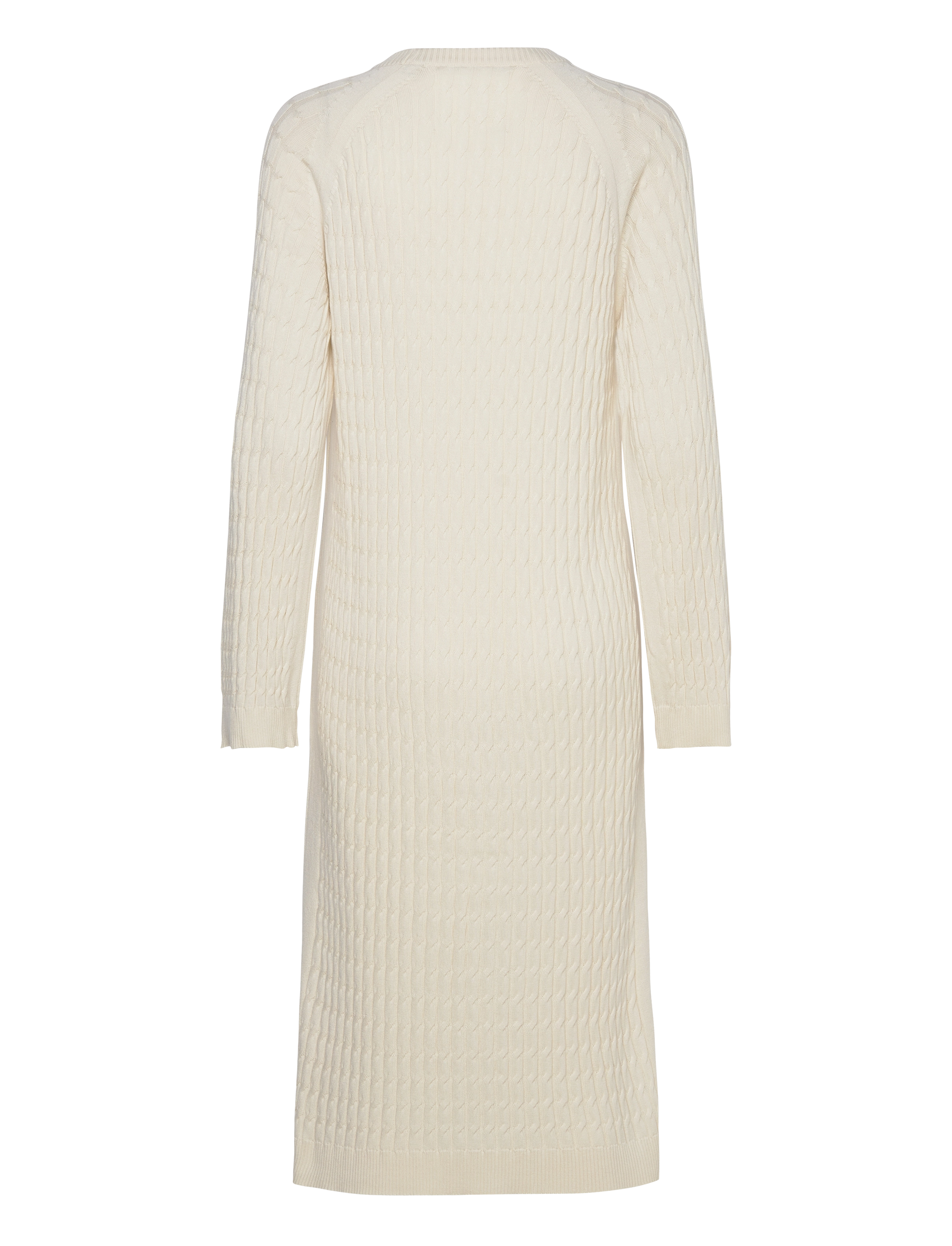GANT - CABLE C-NECK DRESS - cream - 1