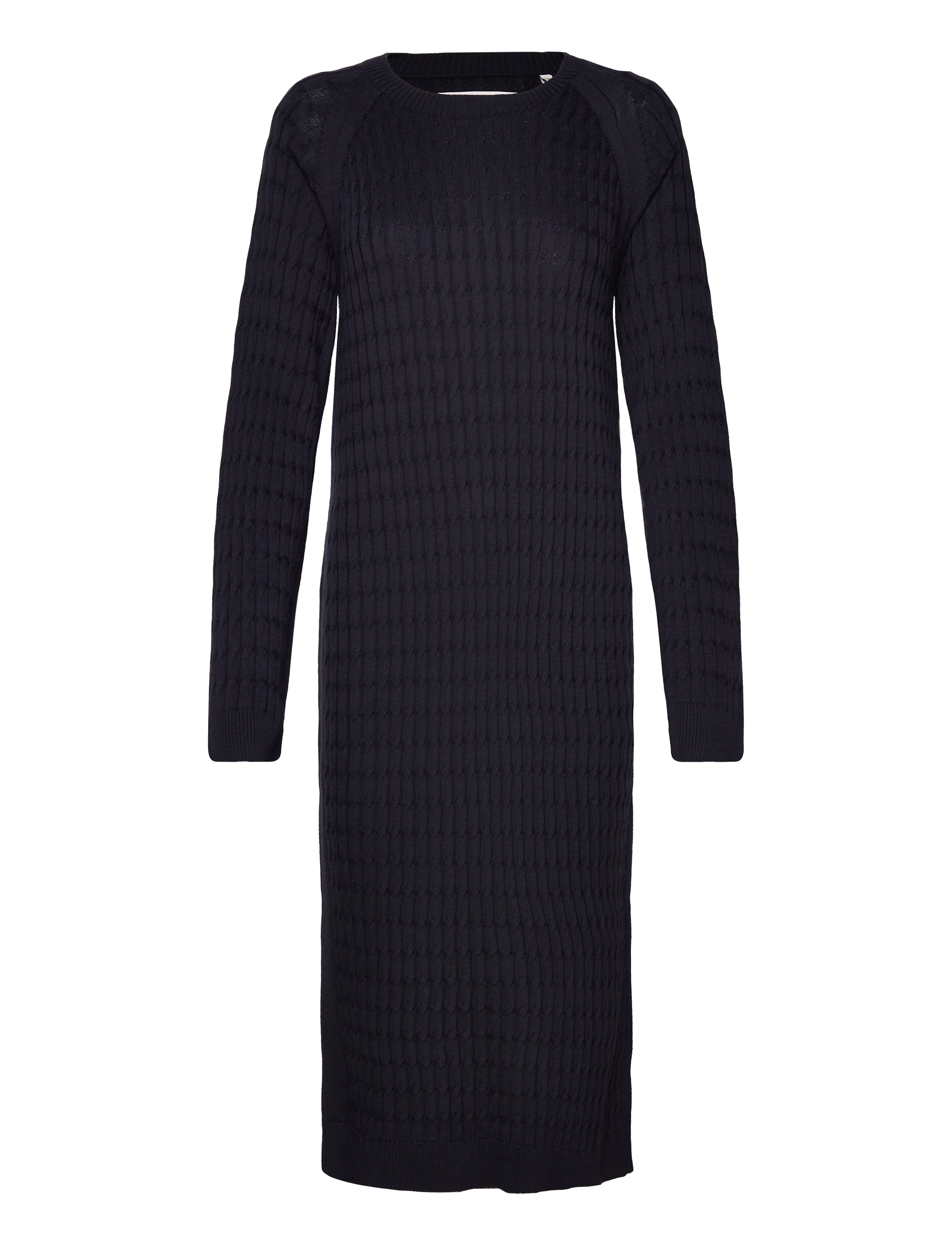 GANT - CABLE C-NECK DRESS - evening blue - 1