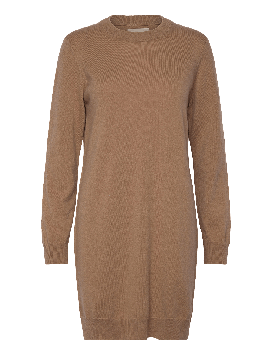 Gant - SUPERFINE LAMBSWOOL DRESS - strickkleider - caramel beige - 1