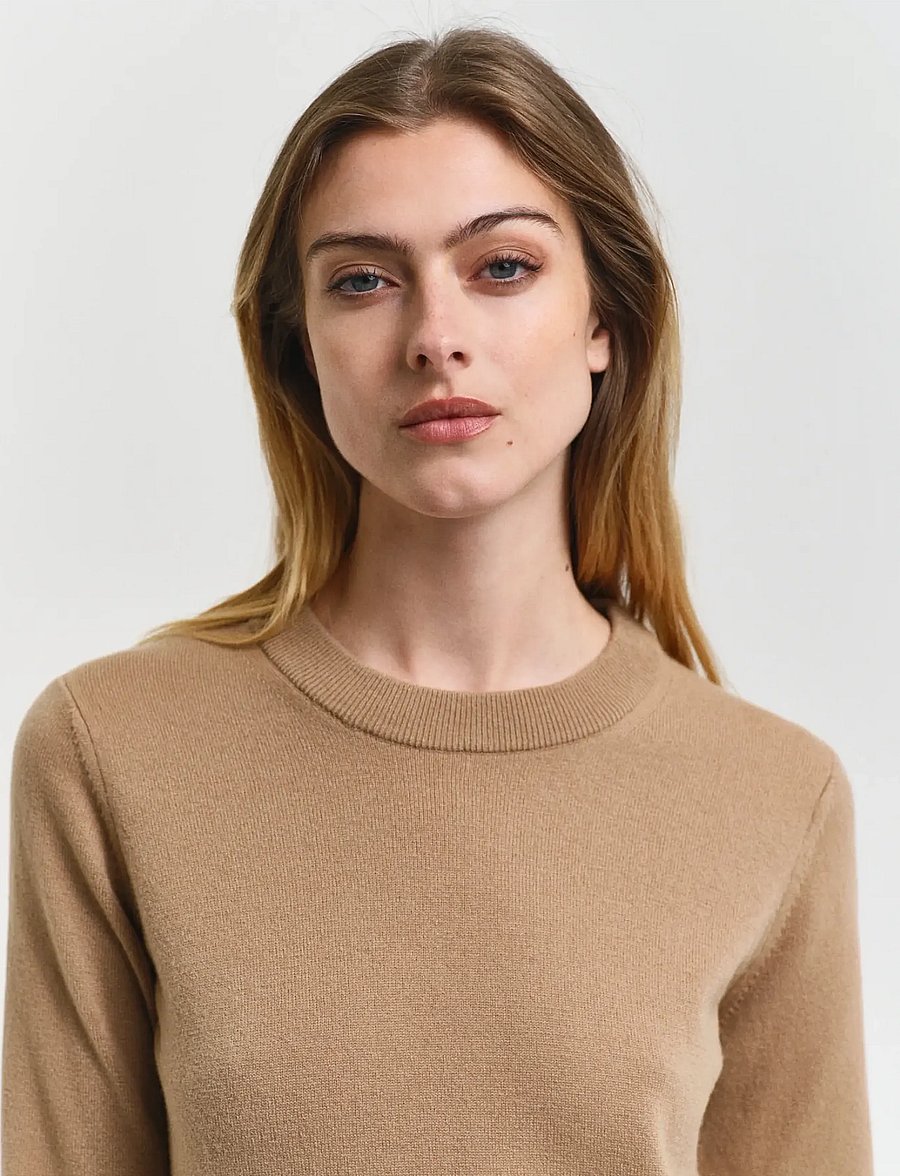 Gant - SUPERFINE LAMBSWOOL DRESS - strickkleider - caramel beige - 4