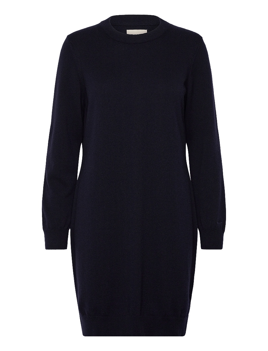 Gant - SUPERFINE LAMBSWOOL DRESS - strickkleider - evening blue - 1