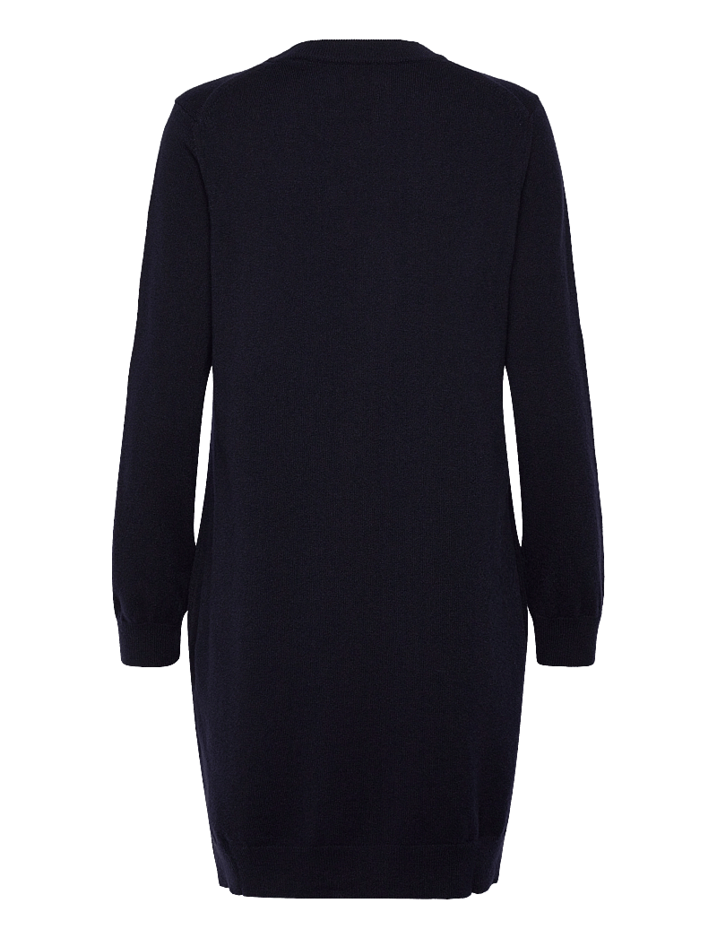 GANT - SUPERFINE LAMBSWOOL DRESS - strikkjoler - evening blue - 2