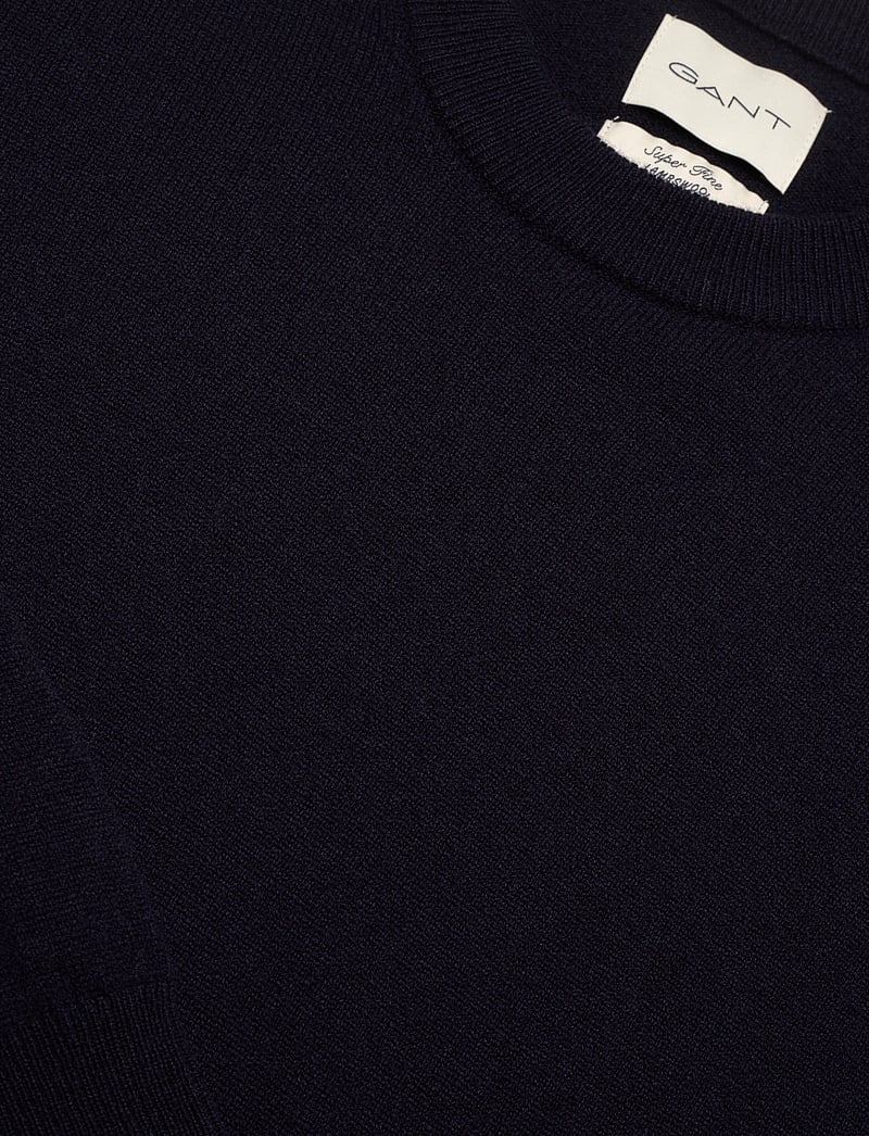 GANT - SUPERFINE LAMBSWOOL DRESS - strikkjoler - evening blue - 5