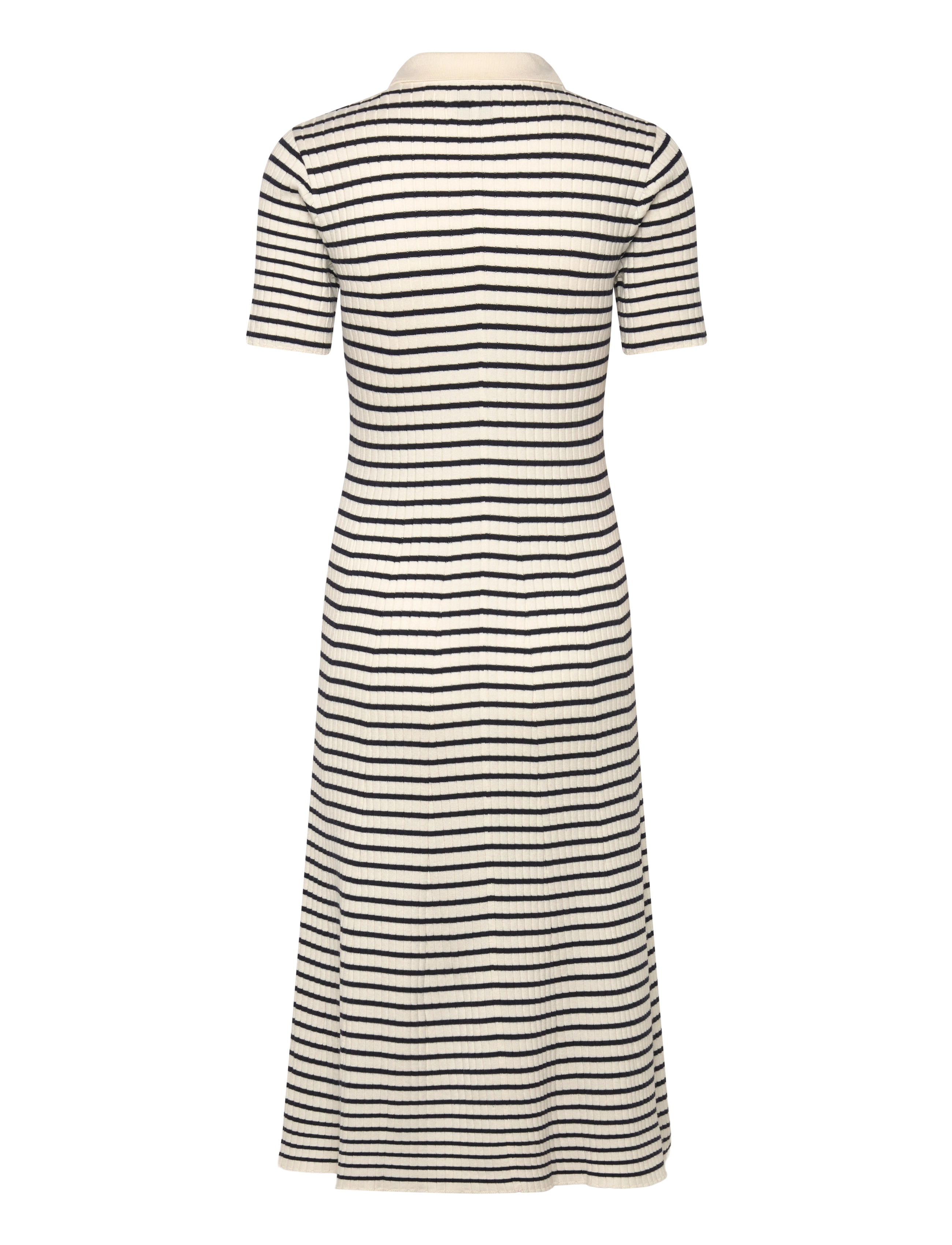 Gant - RIB KNIT STRIPED RUGGER SS DRESS - robes chemises - evening blue - 2