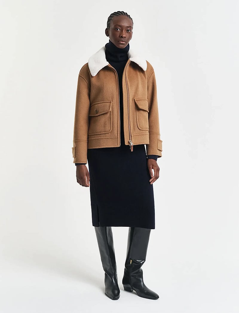 GANT - DETAIL TURTLENECK DRESS - kaschmir - evening blue - 4