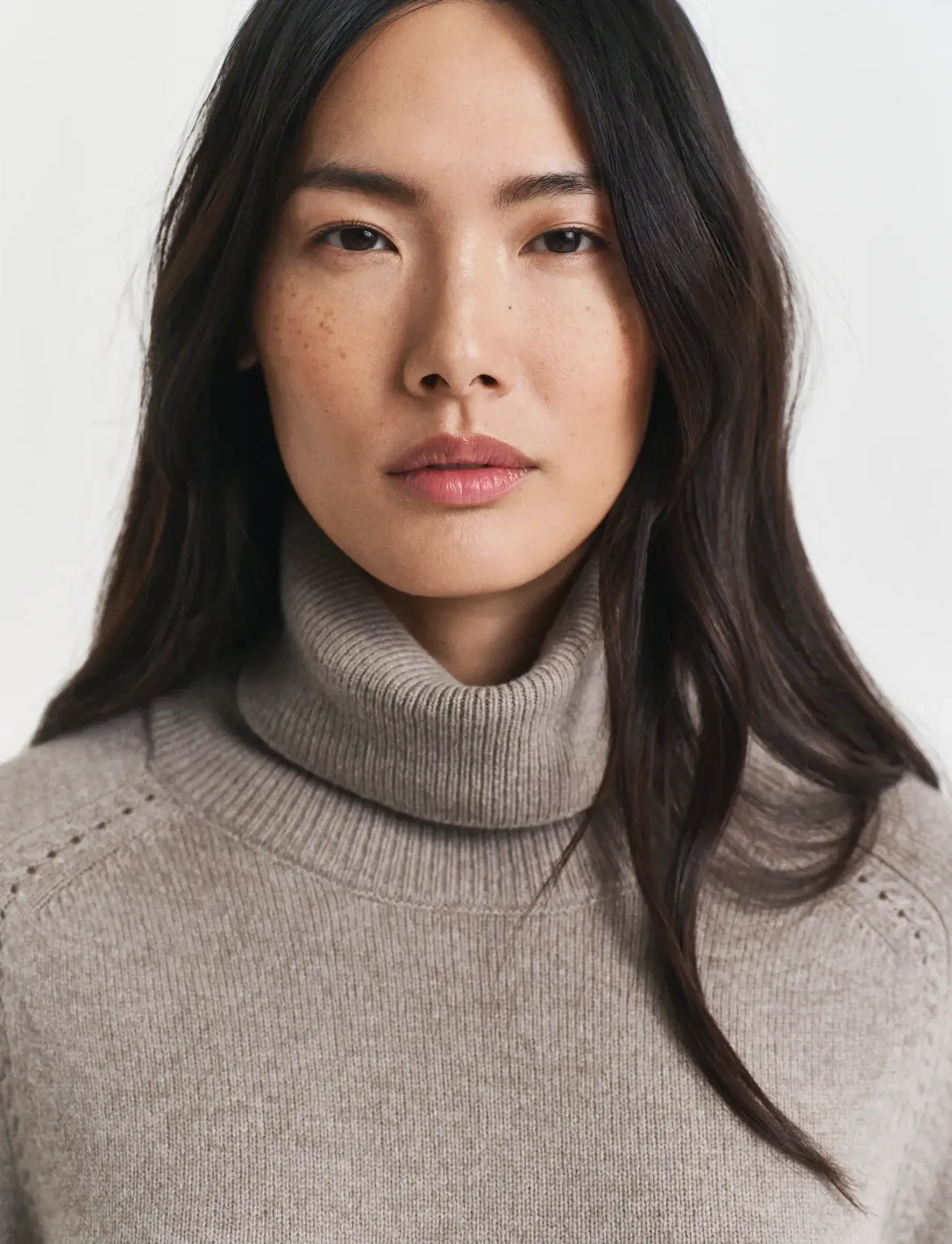 Gant - DETAIL TURTLENECK DRESS - cashmere - taupe beige - 5