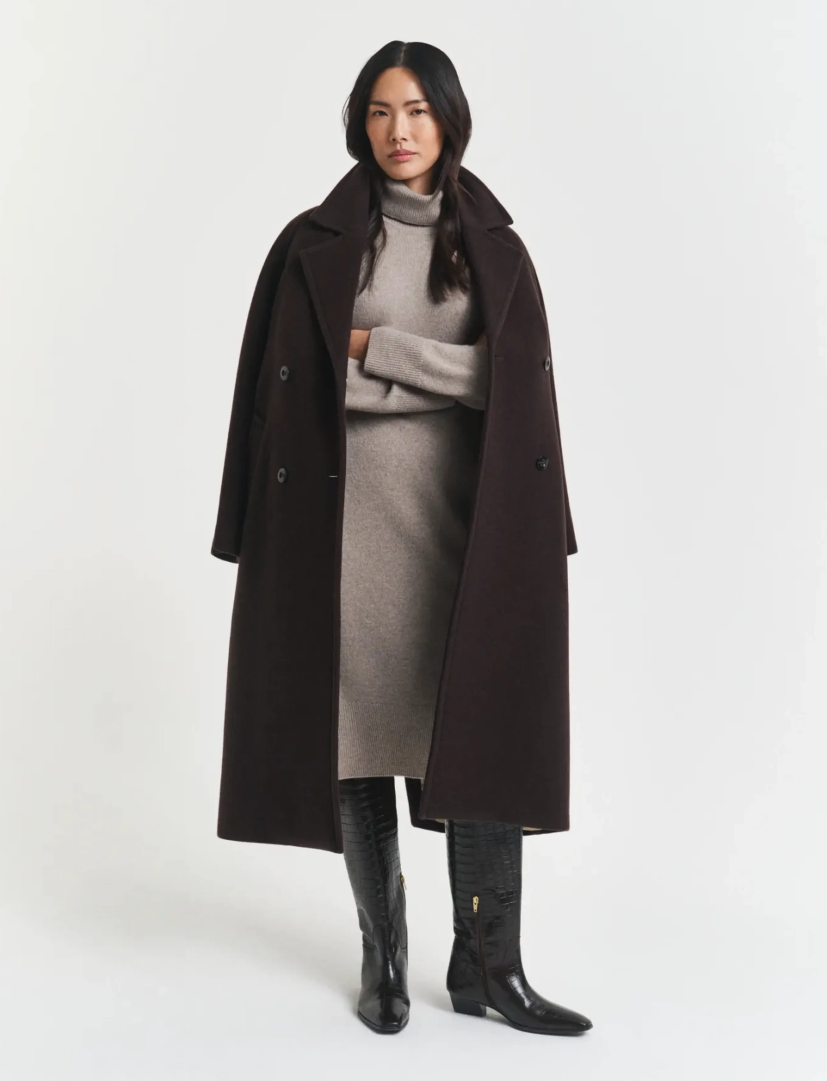 Gant Detail Turtleneck Dress midiklänningar dam – bild 7