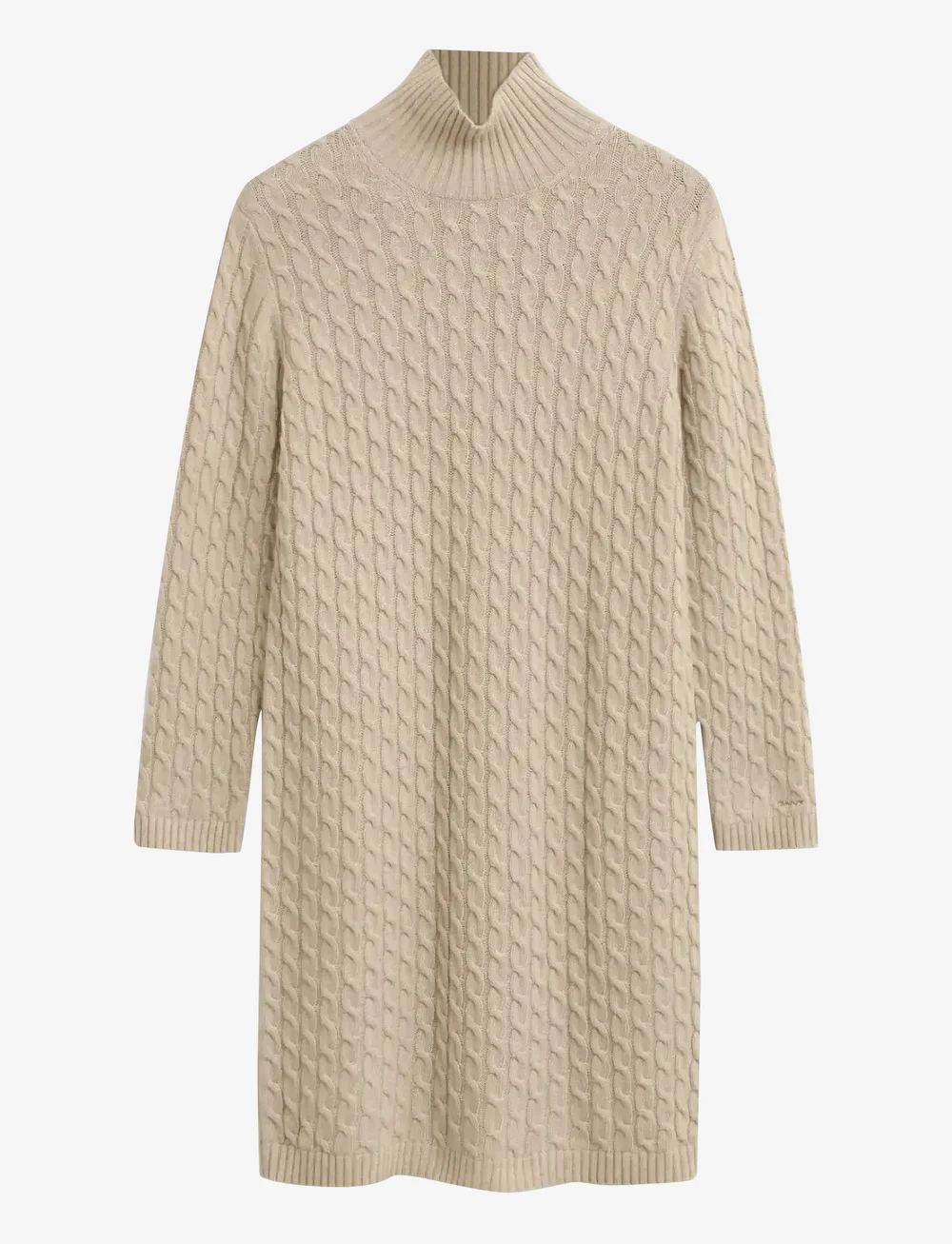 GANT - CABLE KNIT DRESS - stickade klänningar - seed melange - 1