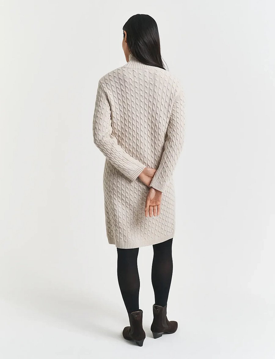 Gant - CABLE KNIT DRESS - cachemire - seed melange - 2
