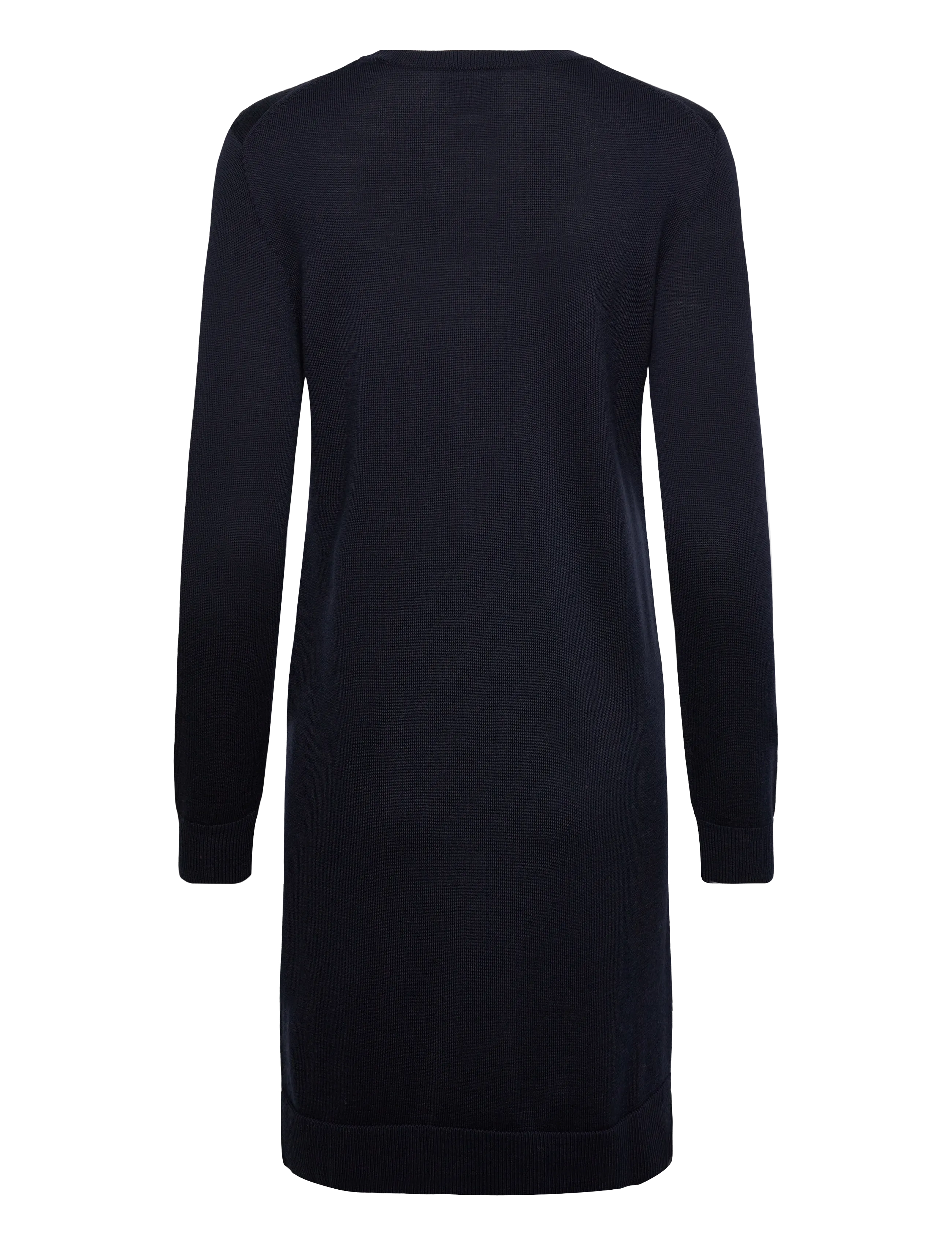 Gant - FINE MERINO KNITTED DRESS - knitted dresses - evening blue - 1