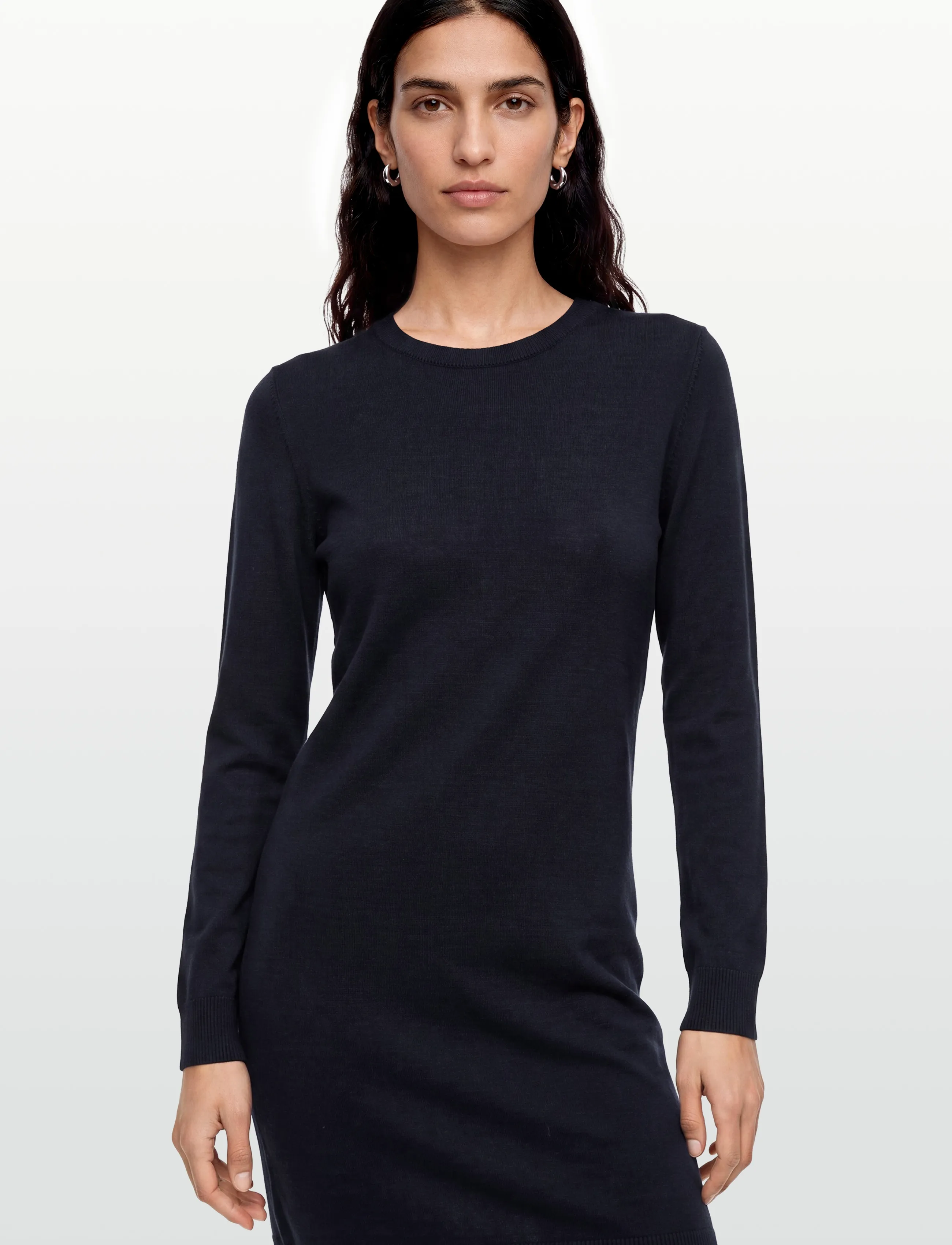Gant - FINE MERINO KNITTED DRESS - strikkjoler - evening blue - 3