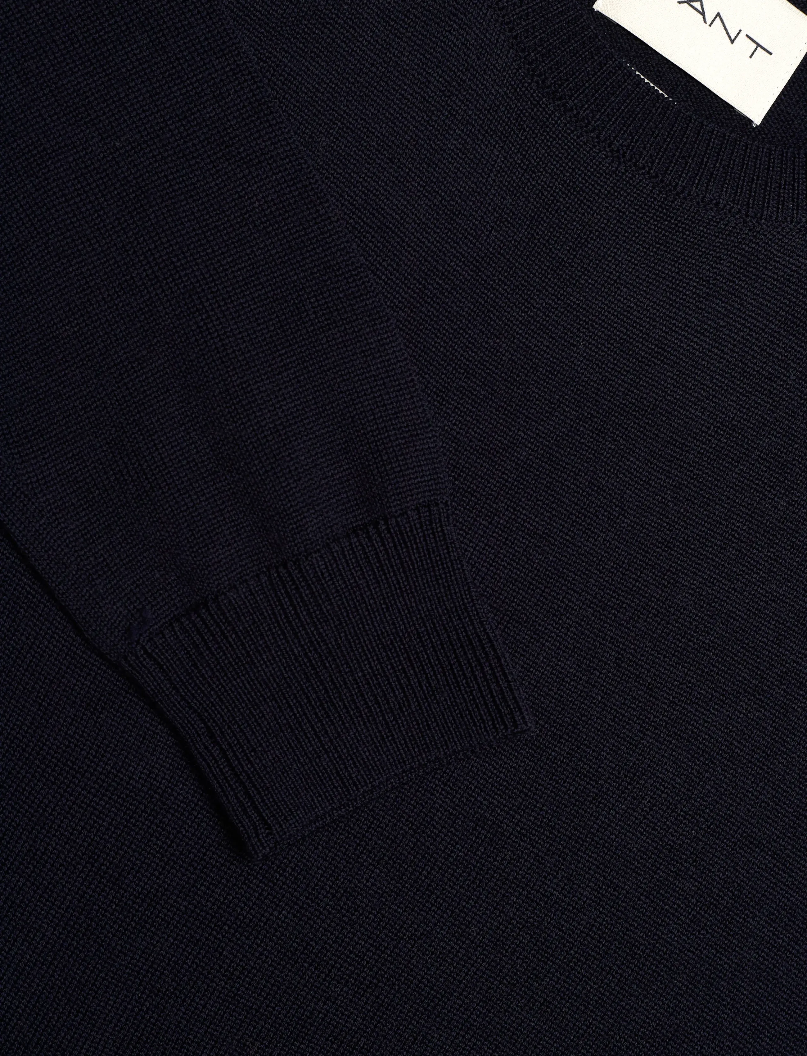 Gant - FINE MERINO KNITTED DRESS - knitted dresses - evening blue - 2