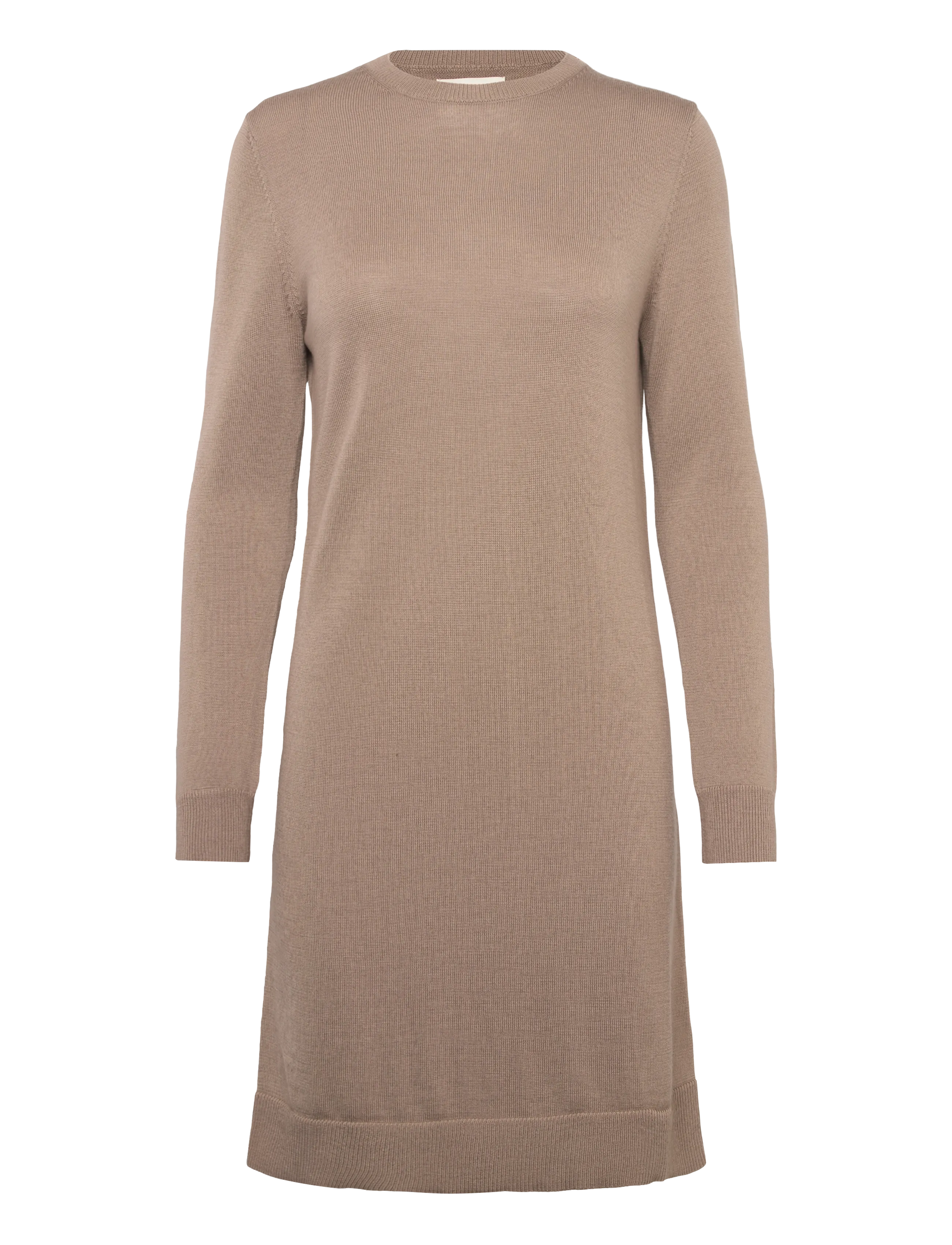 GANT Fine Merino Strick Kleid Beige - S - Damen
