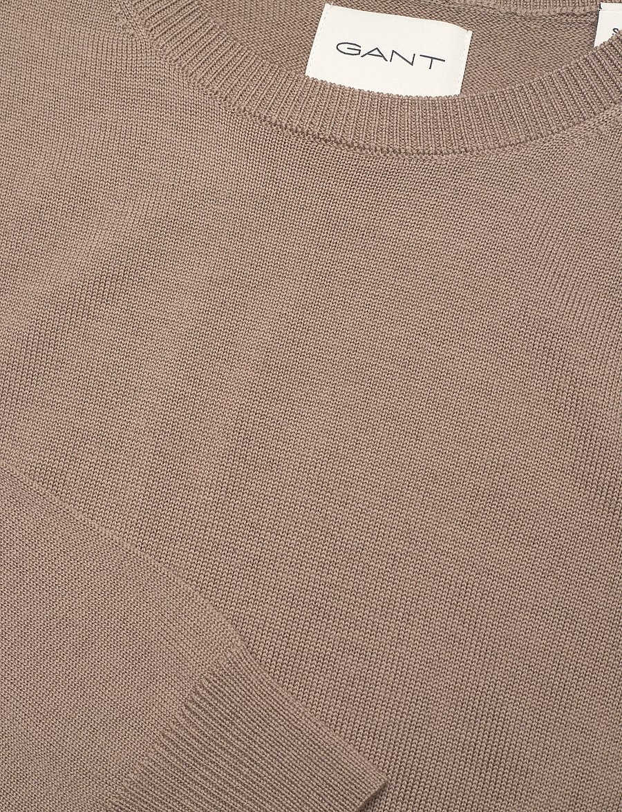 Gant - FINE MERINO KNITTED DRESS - strickkleider - taupe beige - 2