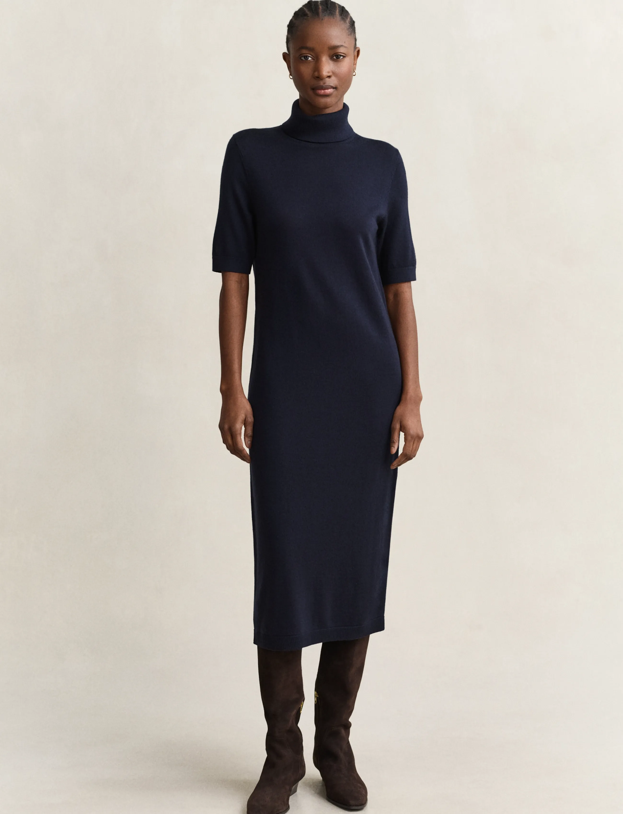 Gant MERINO DRESS - Farben der Saison - EVENING BLUE / navy