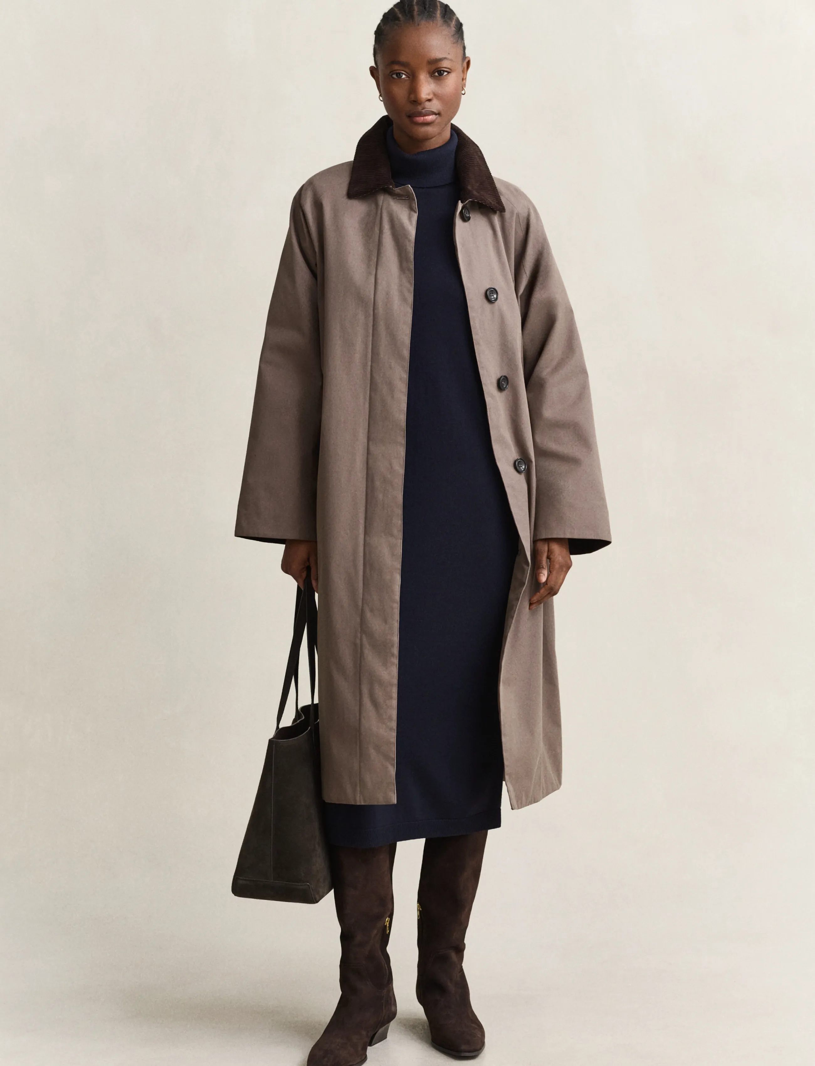 Gant - MERINO DRESS - midikleidid - evening blue - 5