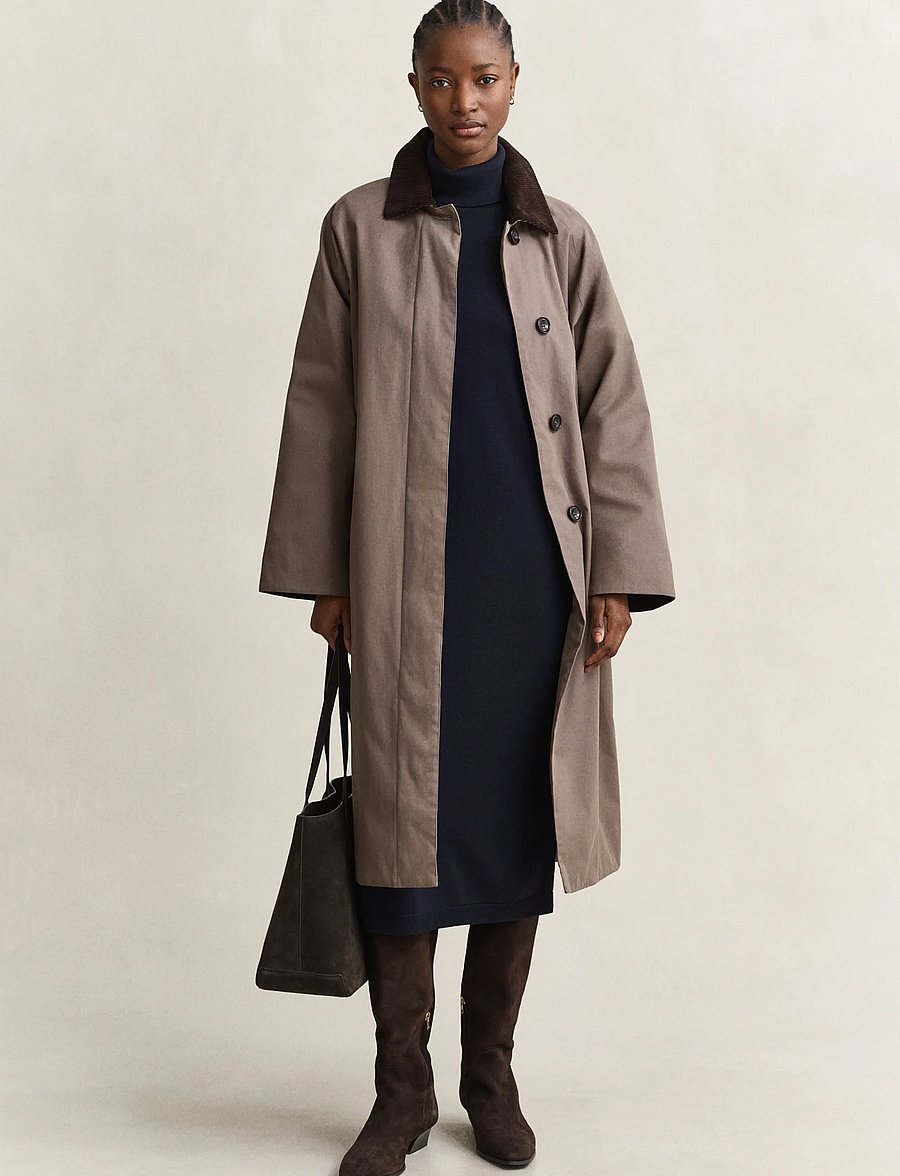 Gant - MERINO DRESS - midi dresses - evening blue - 5