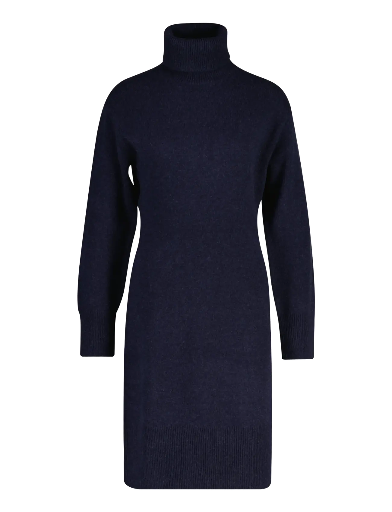 Gant WOOL CASHMERE ROLLNECK DRESS - Klänningar - EVENING BLUE / navy
