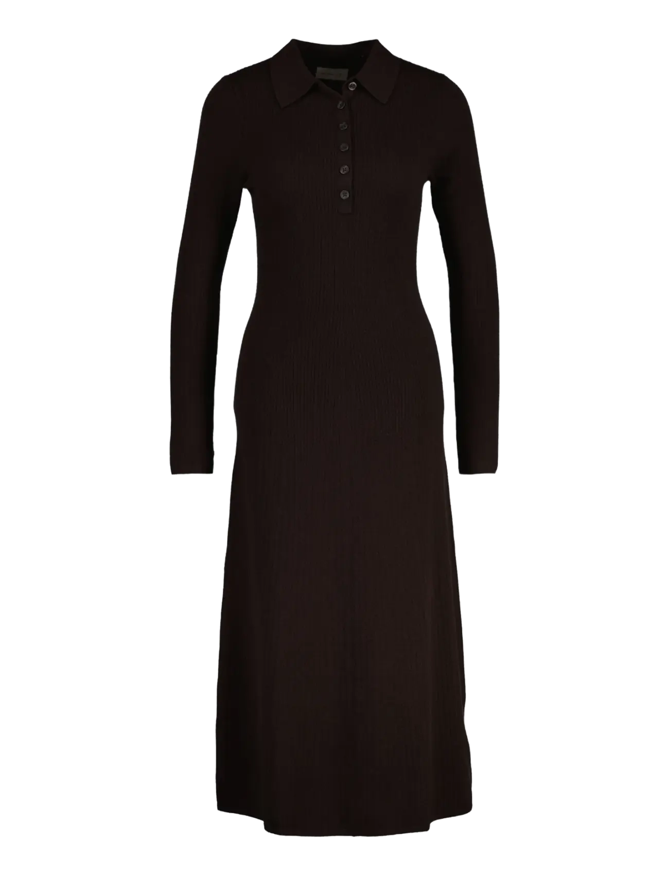 Gant MINI CABLE KNIT DRESS - Strikkjoler - DEEP BROWN / brown
