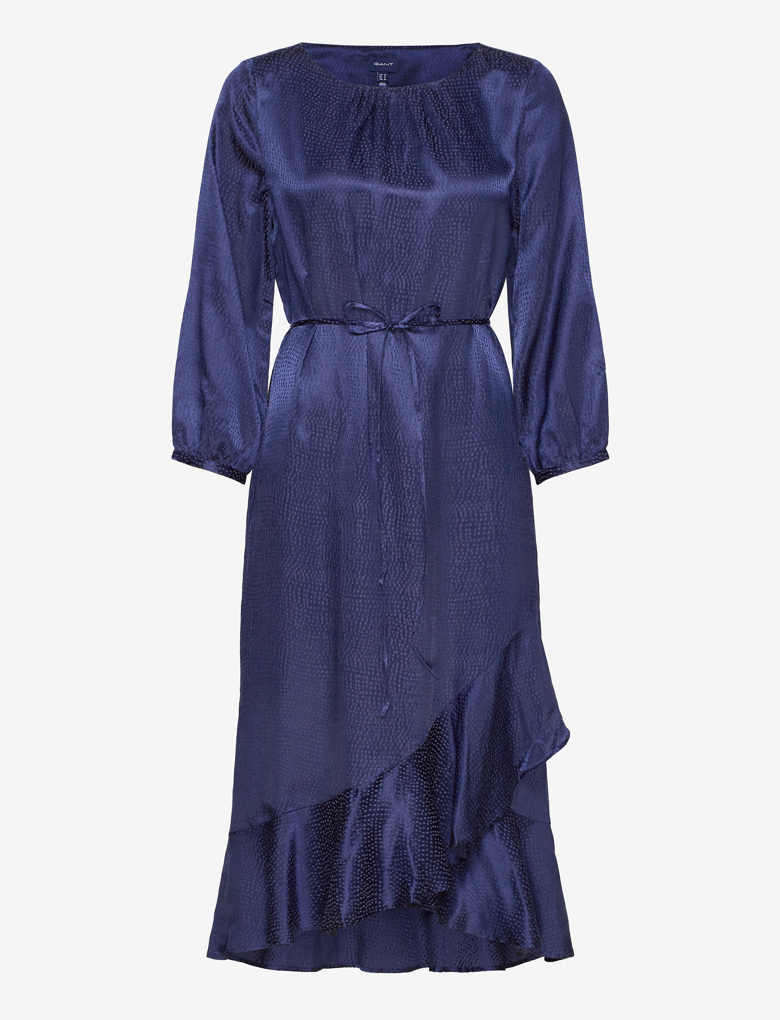 GANT - D2. JACQUARD RUFFLE DRESS - persian blue - 0