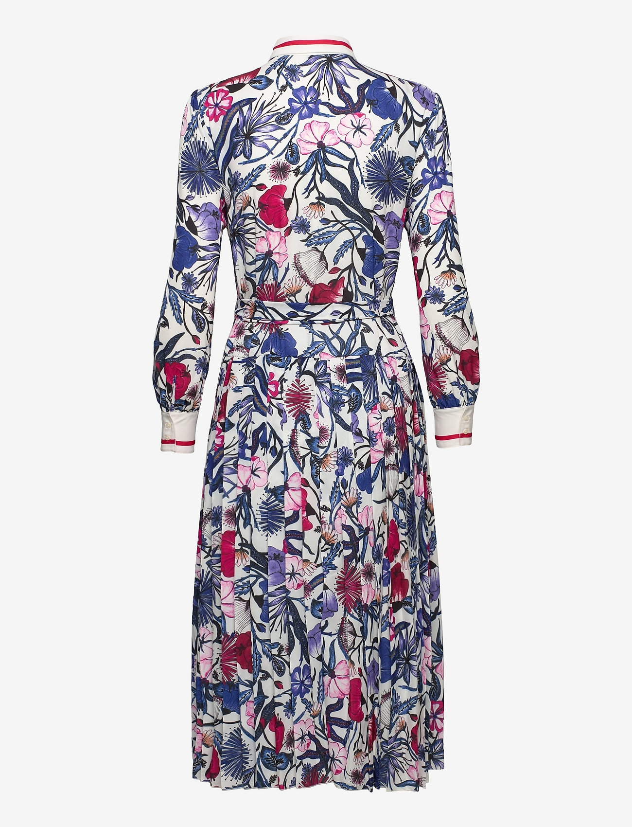 GANT - D2. TIGER FLOWER PLEATED DRESS - eggshell - 1