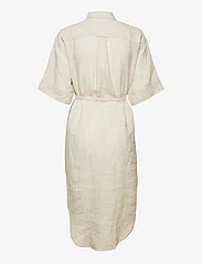 GANT - D2. LINEN CHAMBRAY SHIRT DRESS - summer dresses - desert beige - 1