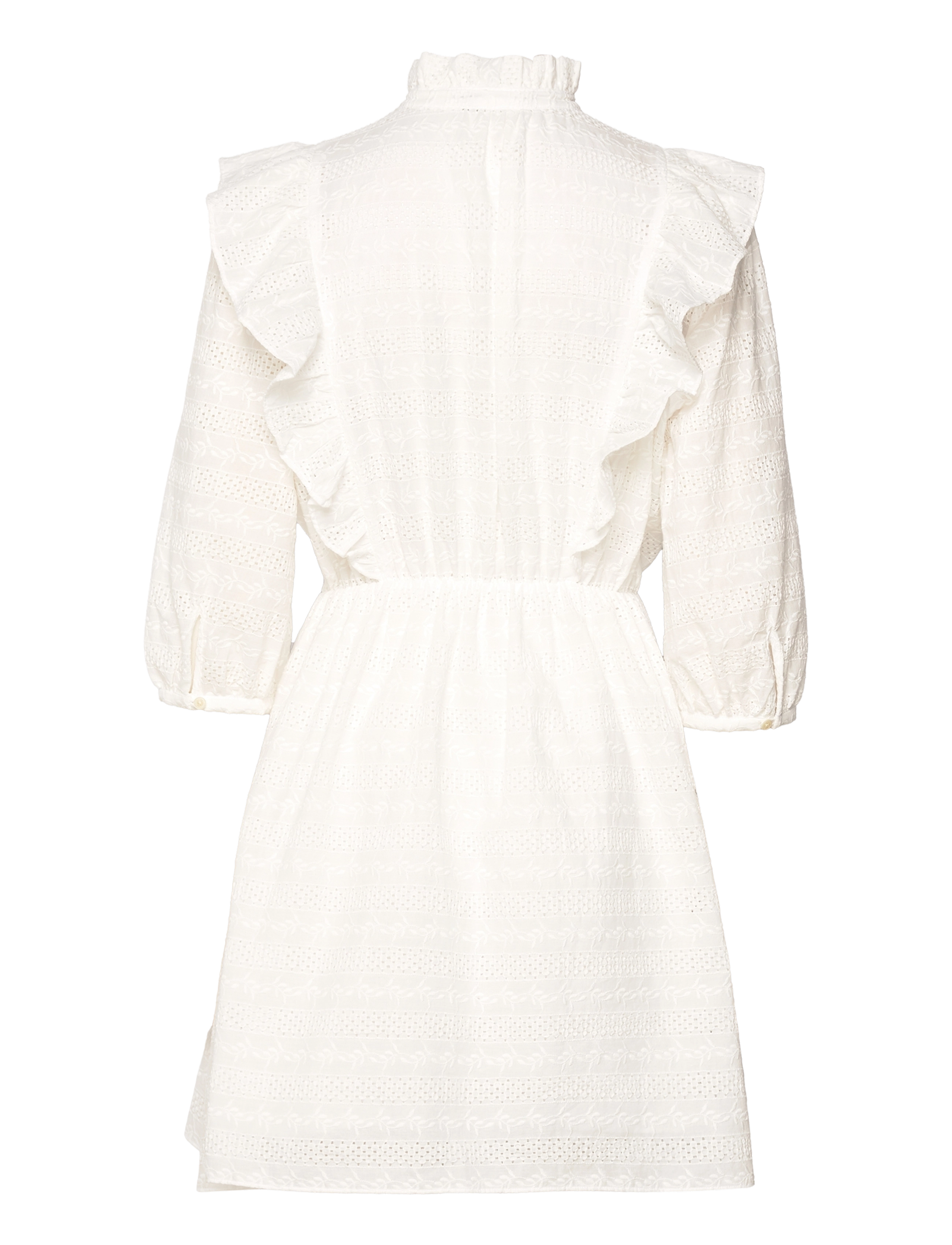 GANT - D2. BRODERIE ANGLAISE DRESS - eggshell - 1