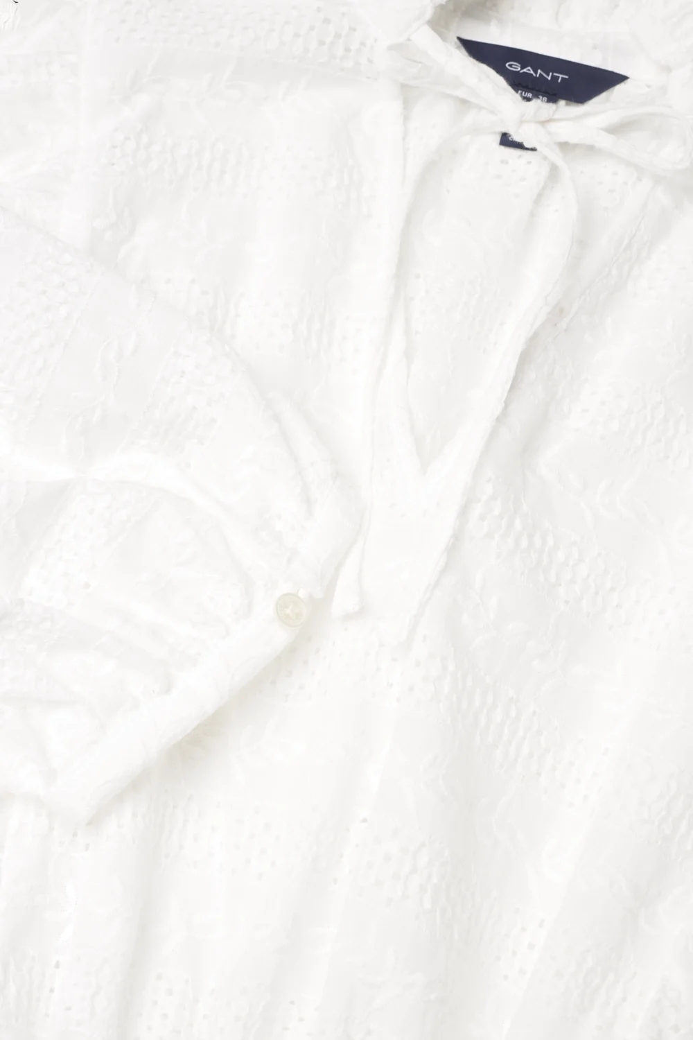 GANT - D2. BRODERIE ANGLAISE DRESS - kristības - eggshell - 2
