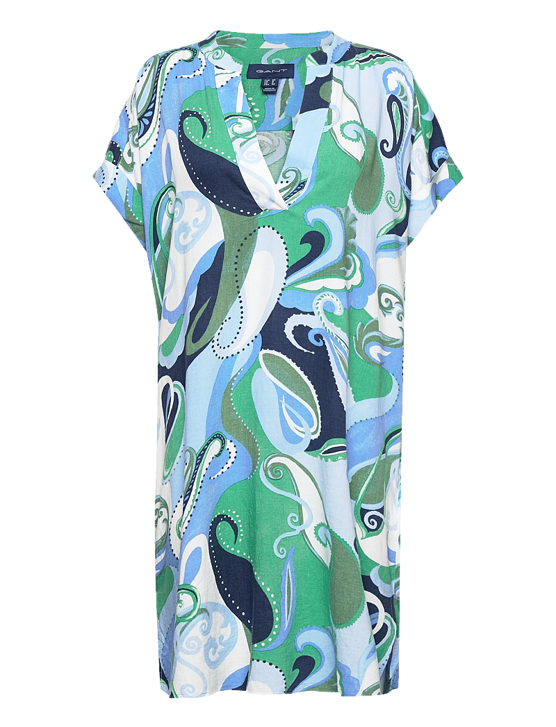 GANT - D2. PAISLEY TUNIC - midikleider - classic blue - 0