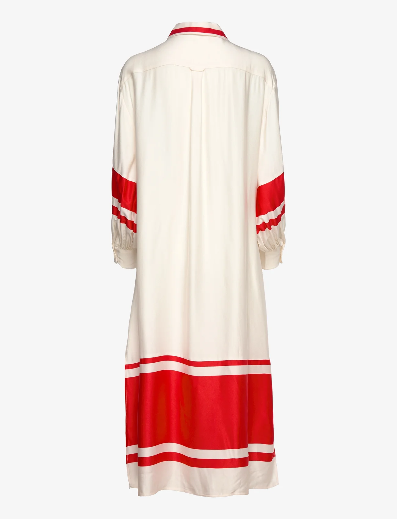 GANT - D2. STRIPE DETAIL DRESS - sukienki koszulowe - linen - 1