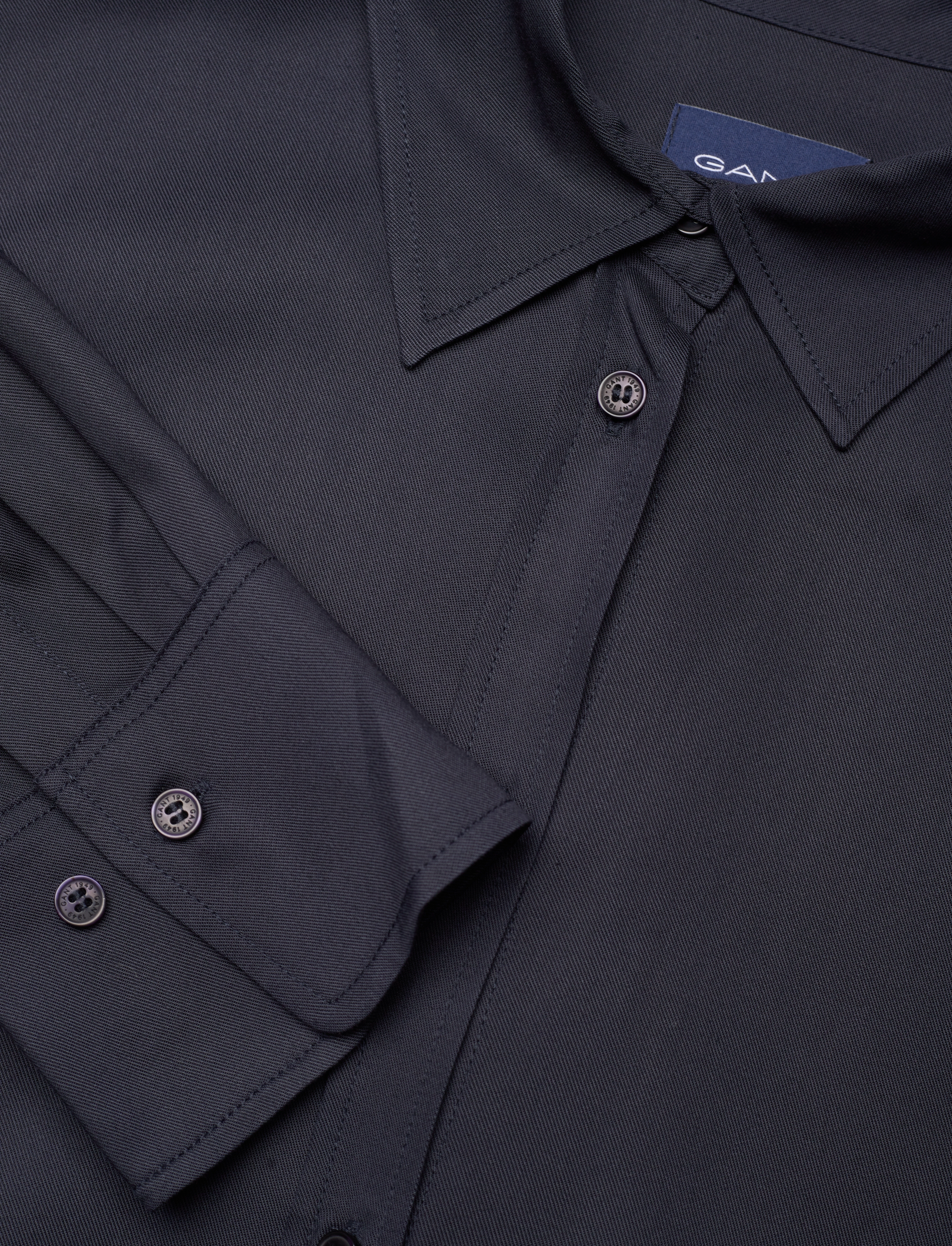 GANT - D1. A-LINE SHIRT DRESS - evening blue - 2
