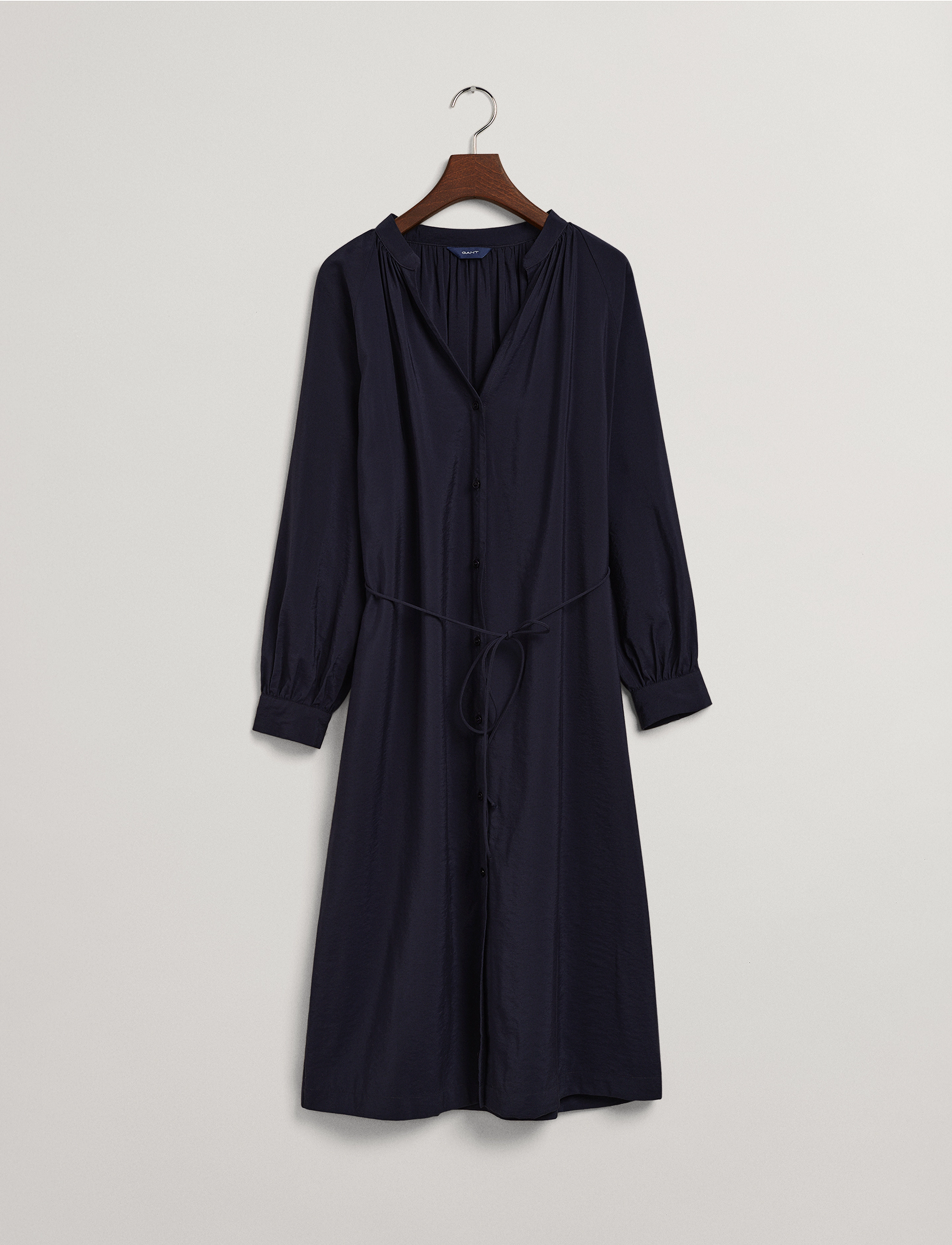 GANT - D1. STAND COLLAR SHIRT DRESS - evening blue - 4