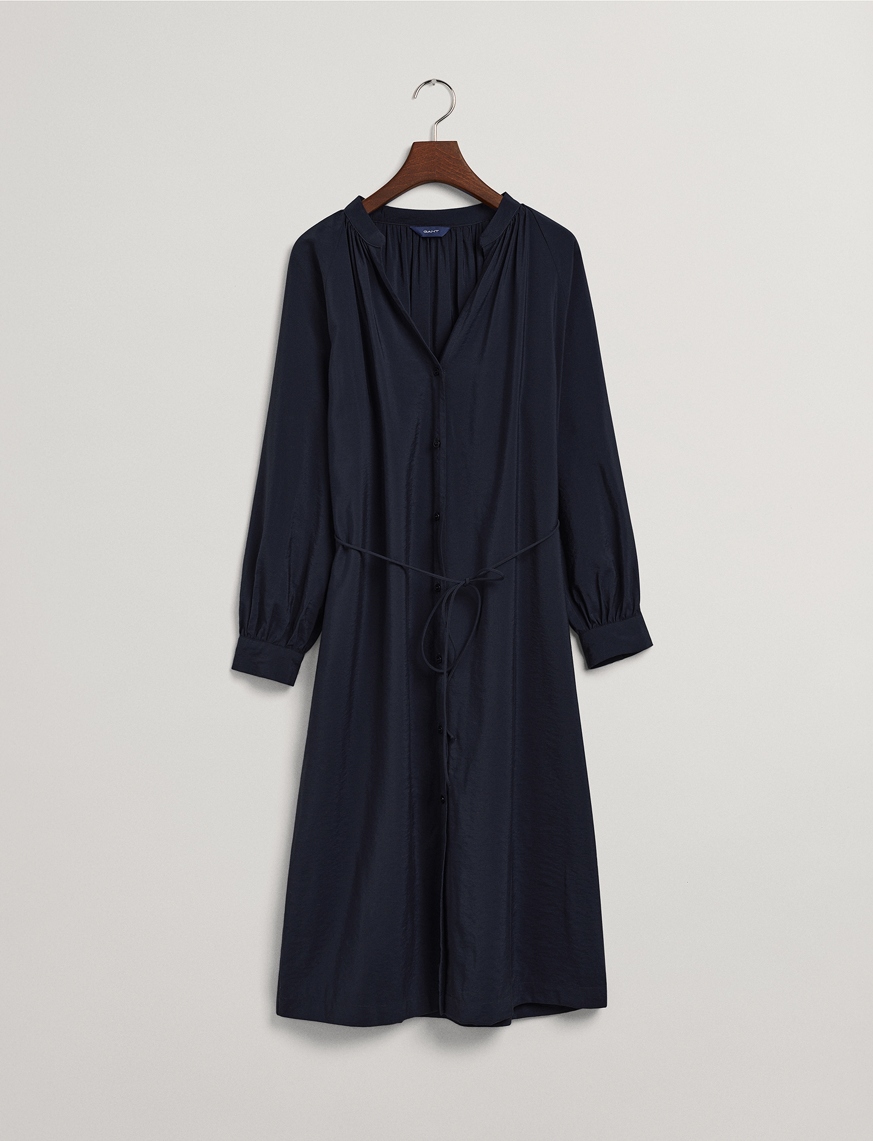 GANT - D1. STAND COLLAR SHIRT DRESS - evening blue - 5