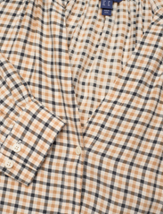 GANT - D1. CHECK STAND COLLAR SHIRT DRESS - marškinių tipo suknelės - toffee beige - 2