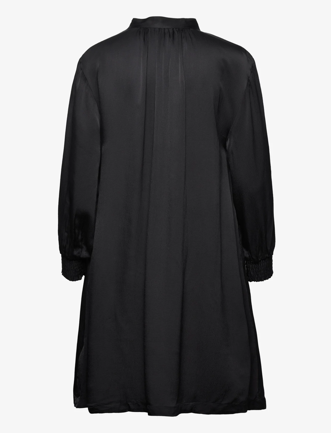 GANT - D1. STAND COLLAR DRESS - festmode zu outlet-preisen - ebony black - 1