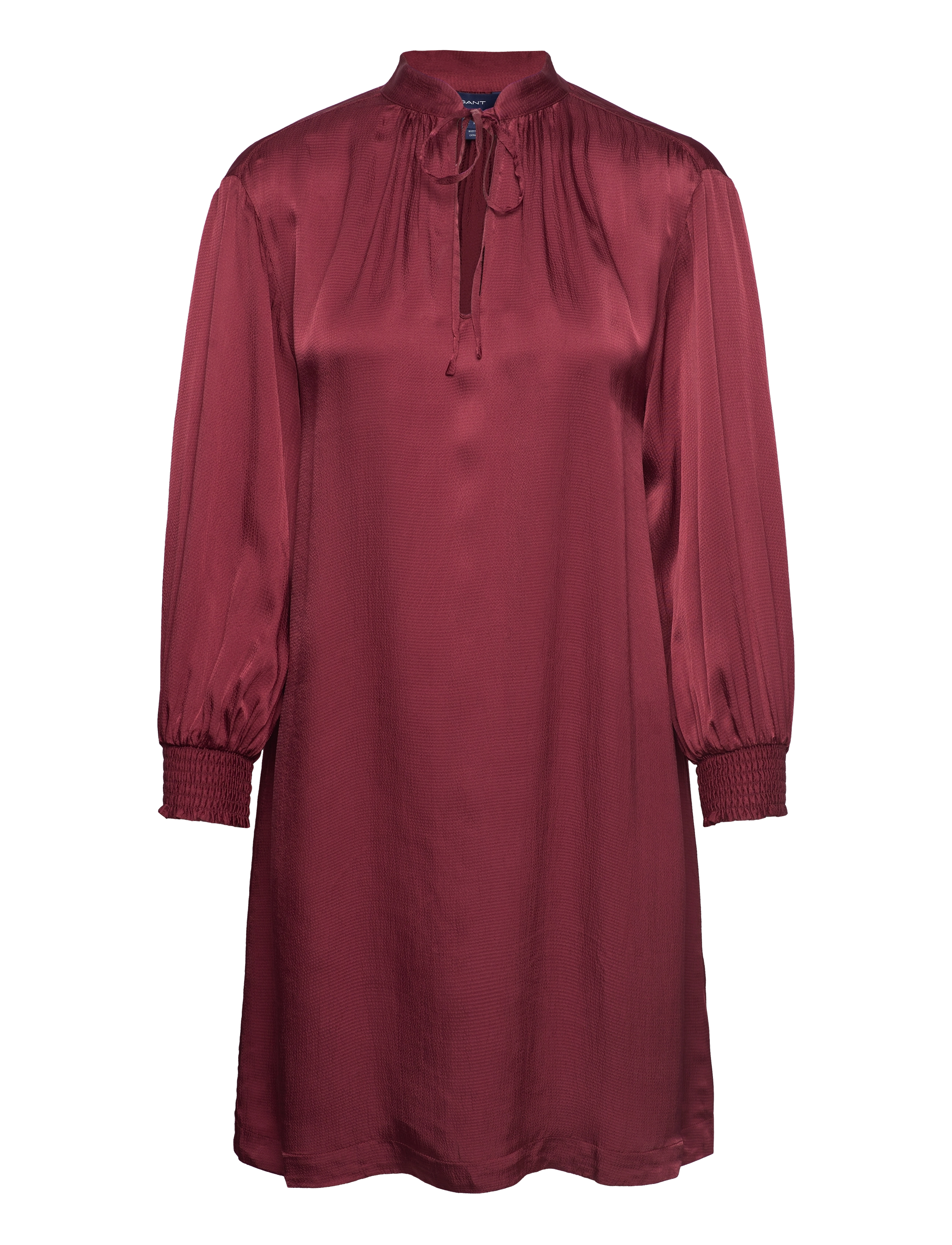 GANT D1. Stand Collar Kleid Burgundy - 36 - Damen