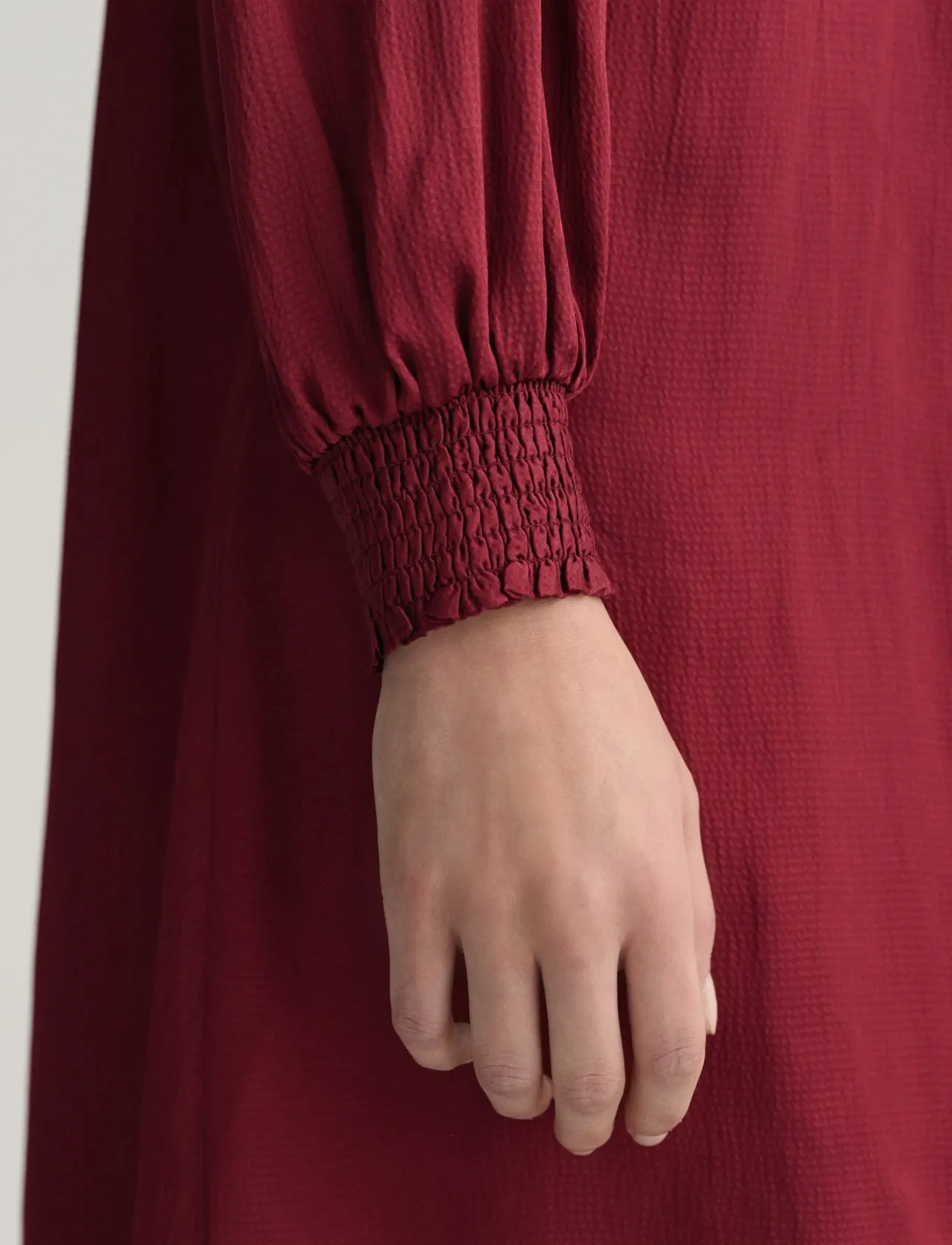 Gant - D1. STAND COLLAR DRESS - festtøj til outletpriser - plumped red - 4