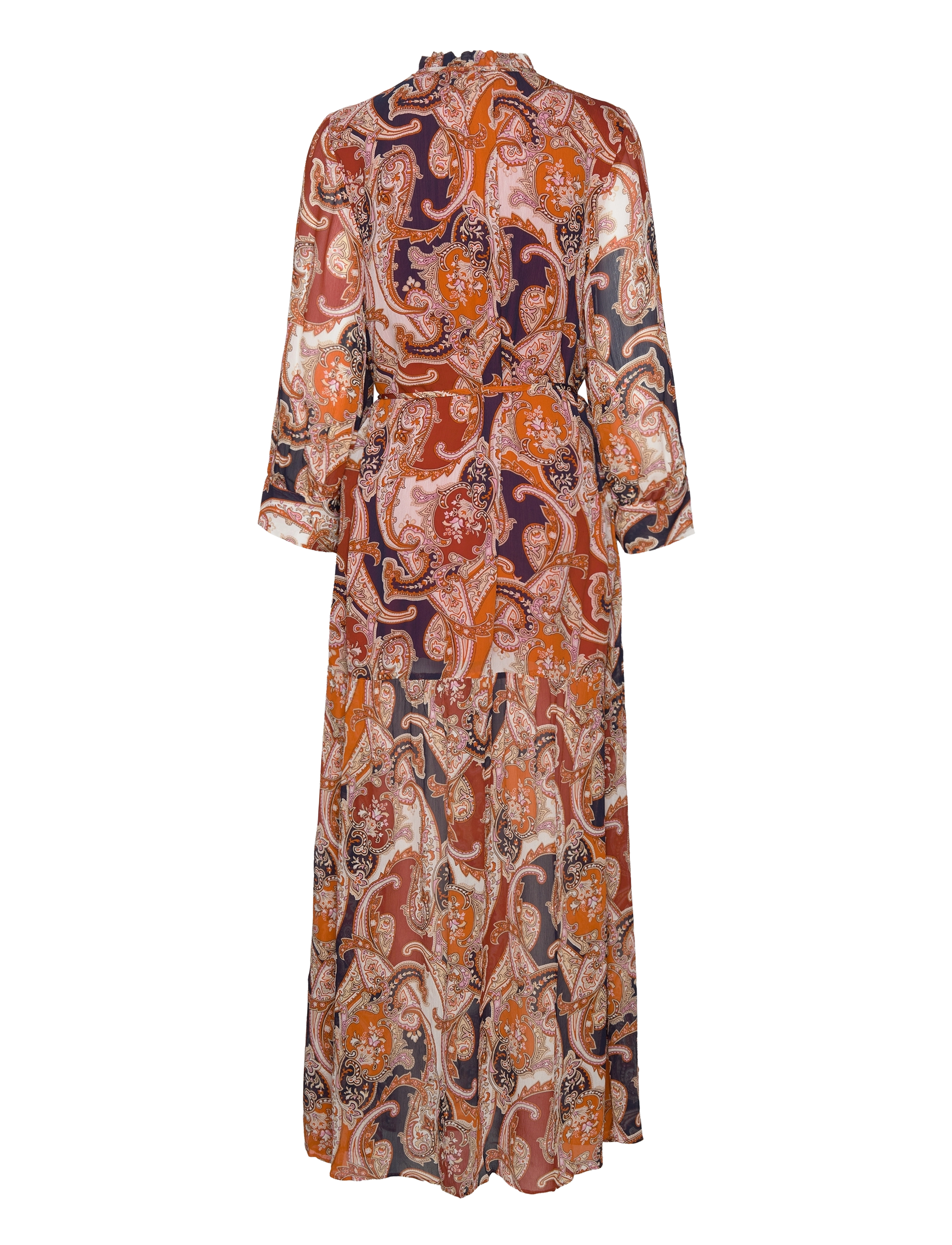 GANT - D2. PAISLEY FLOUNCE MAXI DRESS - golden orange - 1