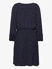 GANT - D2. LEOPARD BOAT NECK DRESS - korte kjoler - classic blue - 1