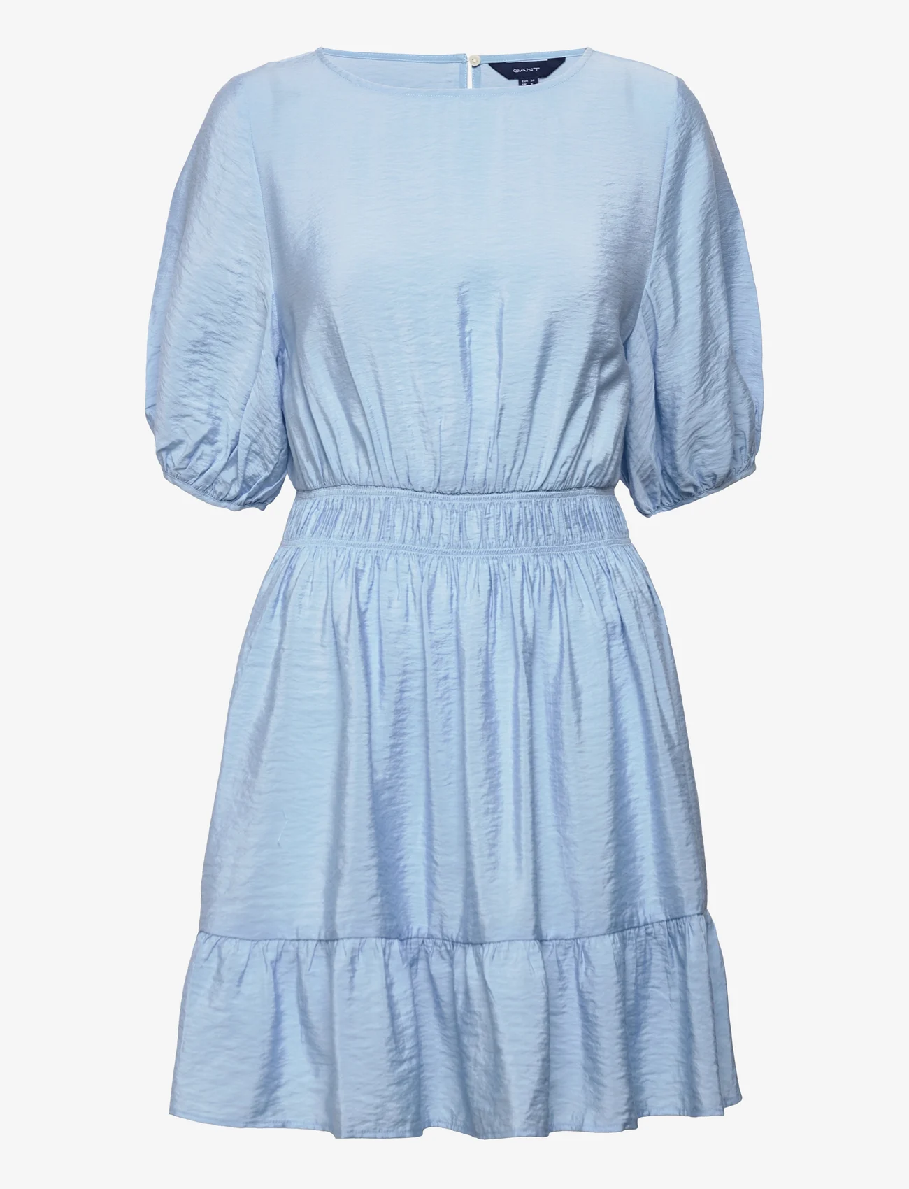 GANT - D1. FLOUNCE PUFF SLEEVE DRESS - odzież imprezowa w cenach outletowych - waterfall blue - 0