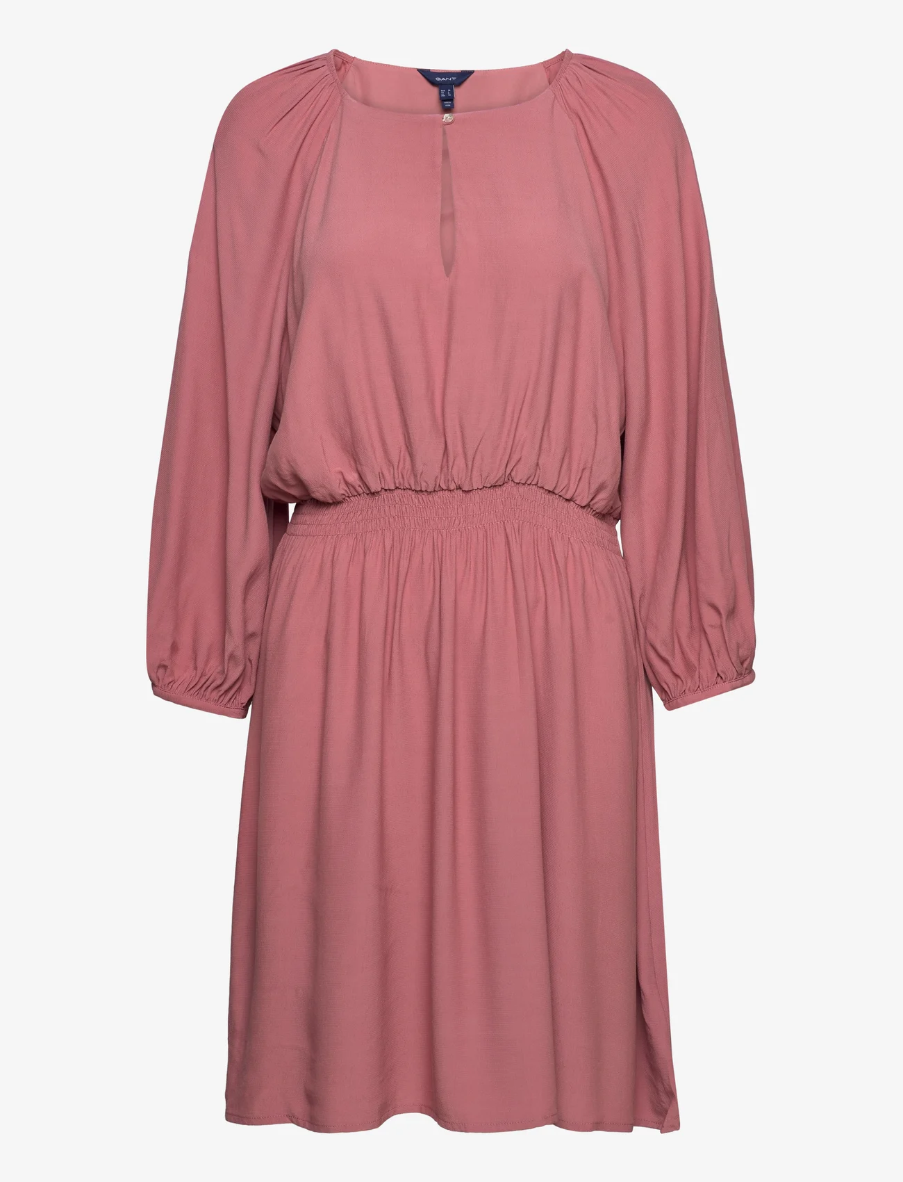 GANT - D1. BOATNECK DRESS - trumpos suknelės - terracotta pink - 0