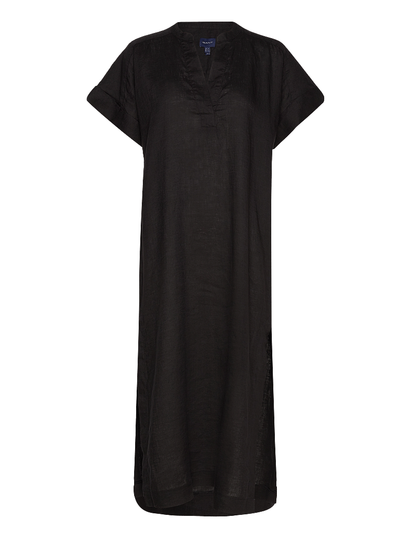 GANT - RELAXED SS LINEN CAFTAN - midi kjoler - ebony black - 1
