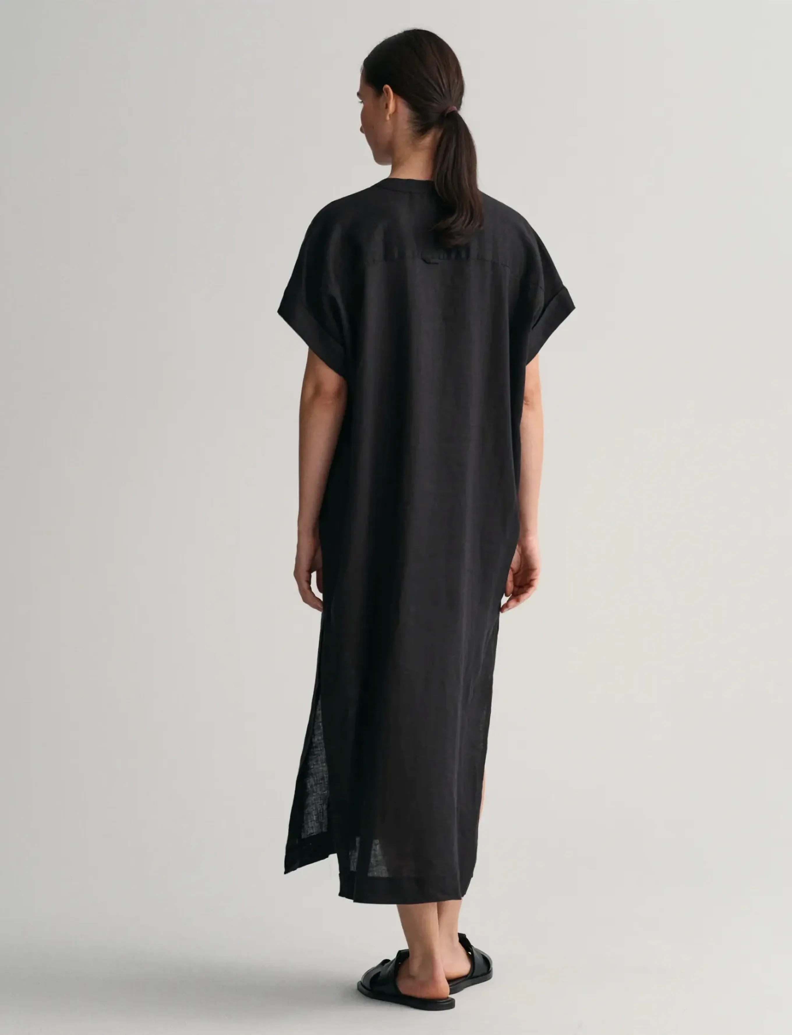 Gant - RELAXED SS LINEN CAFTAN - ebony black - 3
