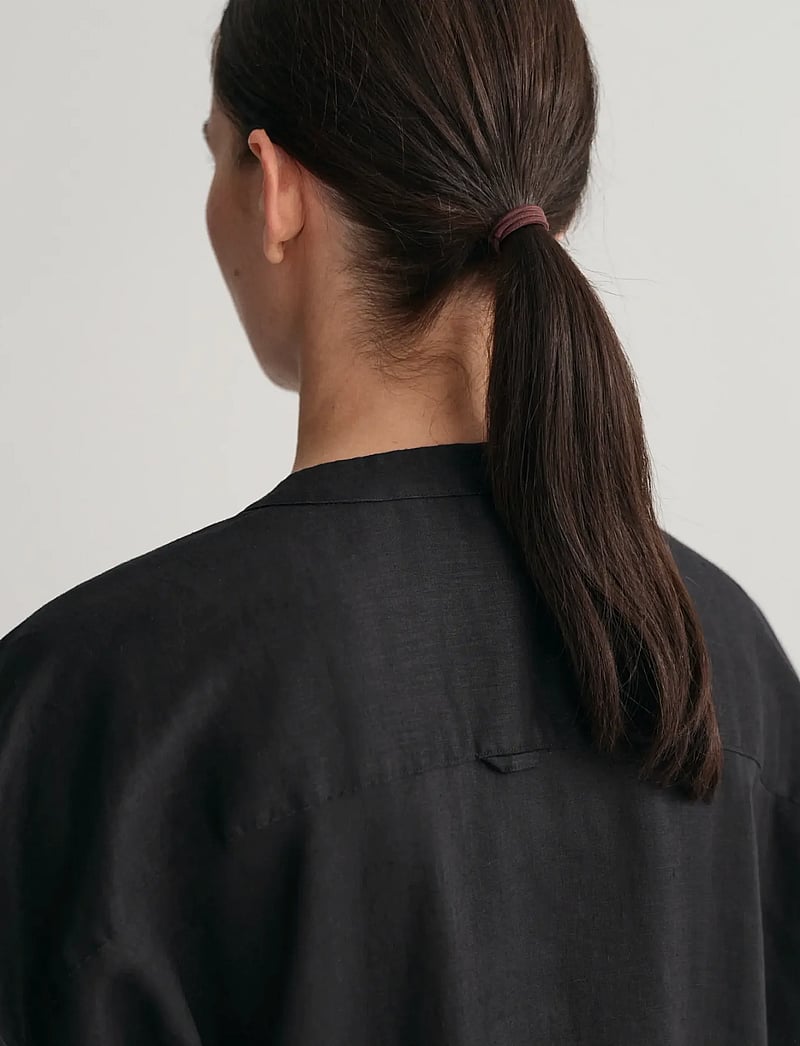 GANT - RELAXED SS LINEN CAFTAN - midi kjoler - ebony black - 4