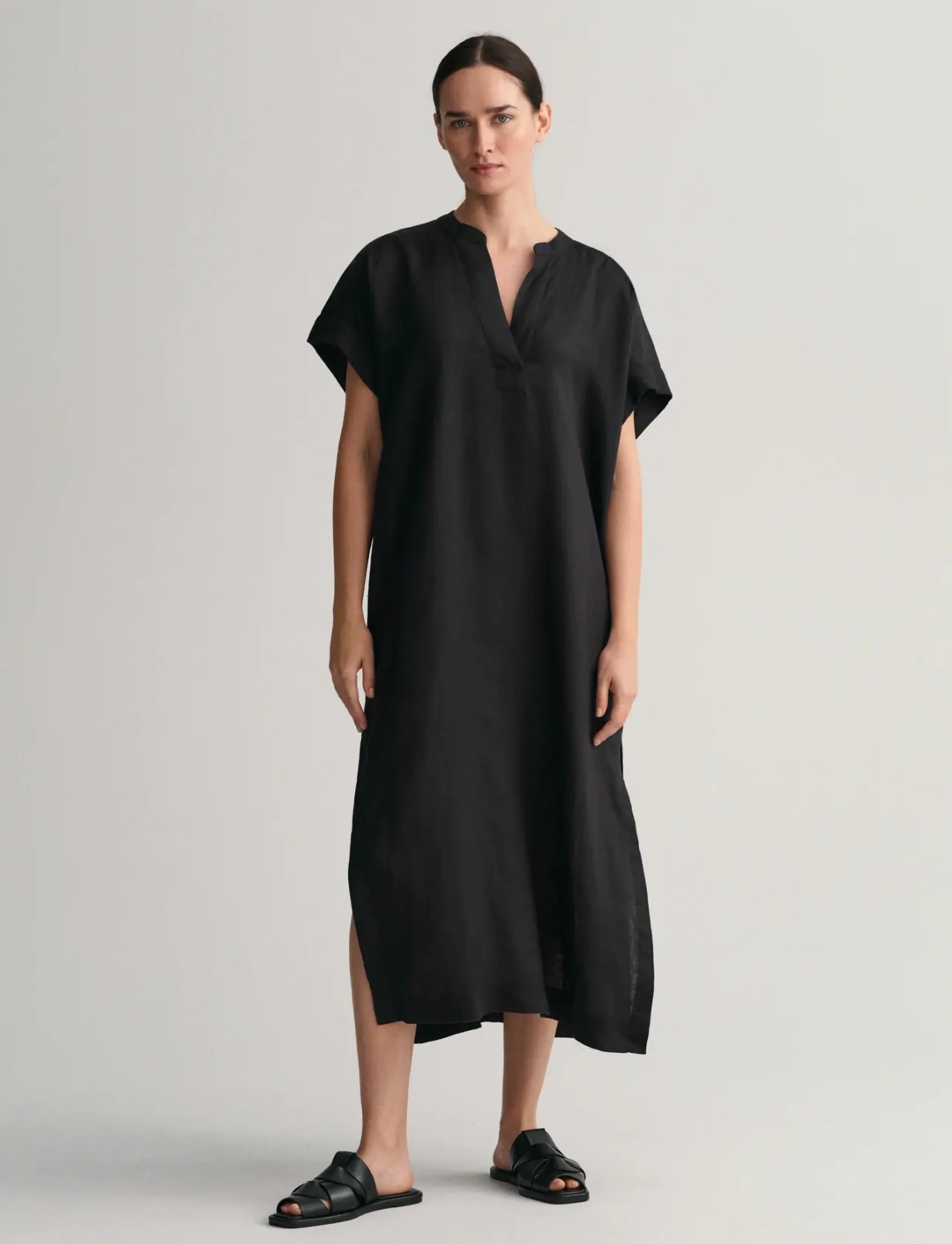Gant - RELAXED SS LINEN CAFTAN - ebony black - 5
