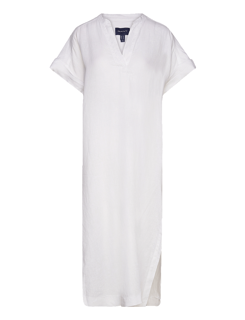 GANT - RELAXED SS LINEN CAFTAN - konfirmation - white - 0
