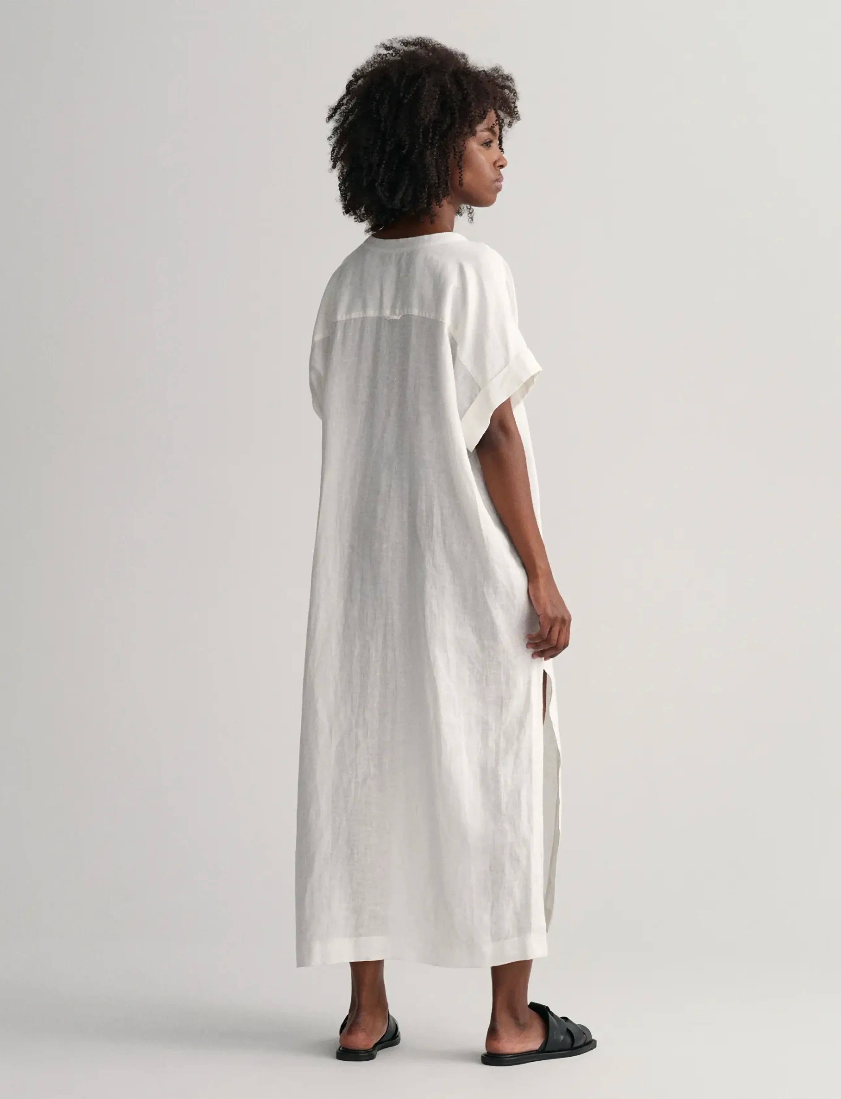 Gant - RELAXED SS LINEN CAFTAN - white - 3